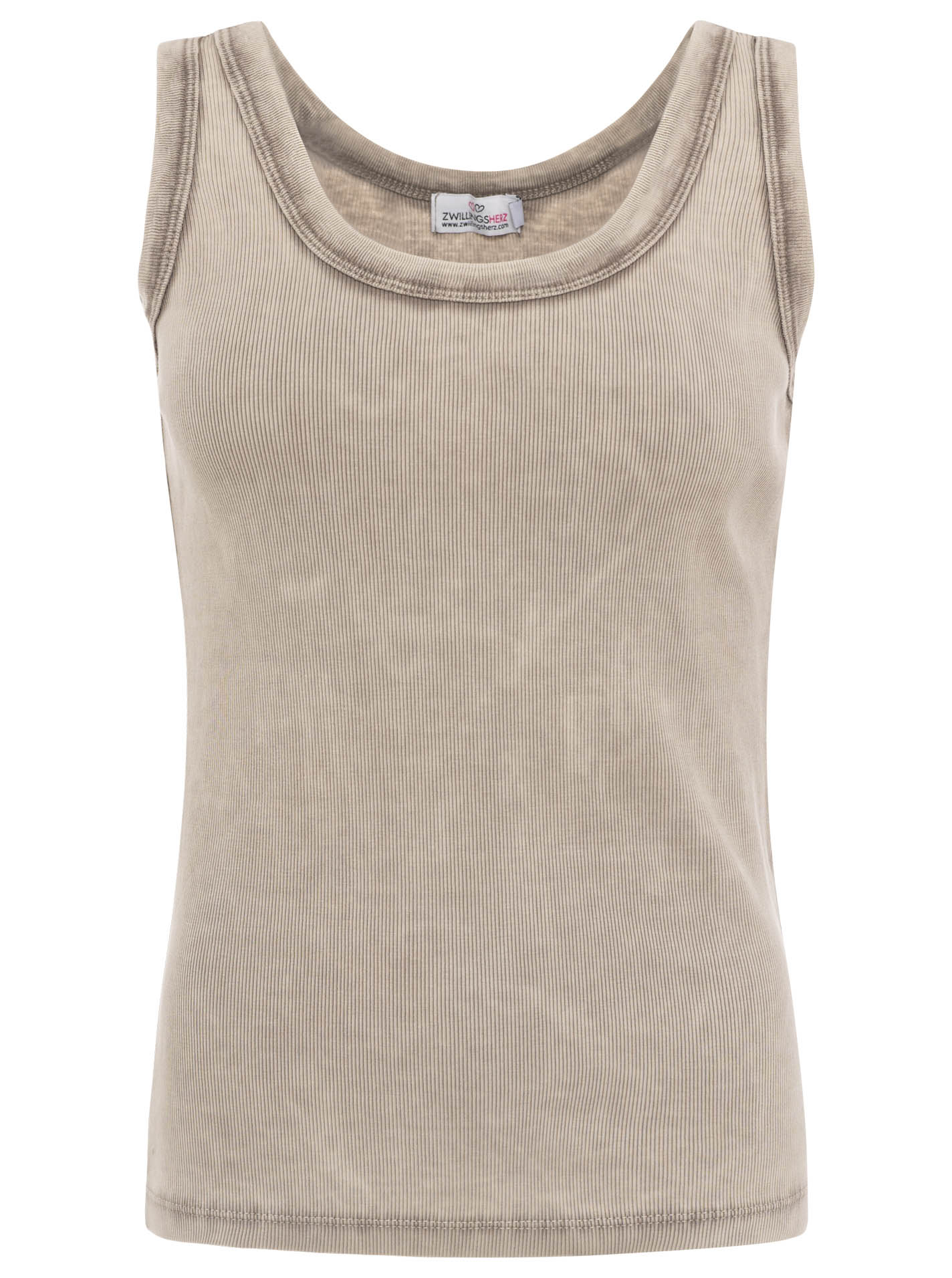 Tank Top BW Stone Washed "Rippe"