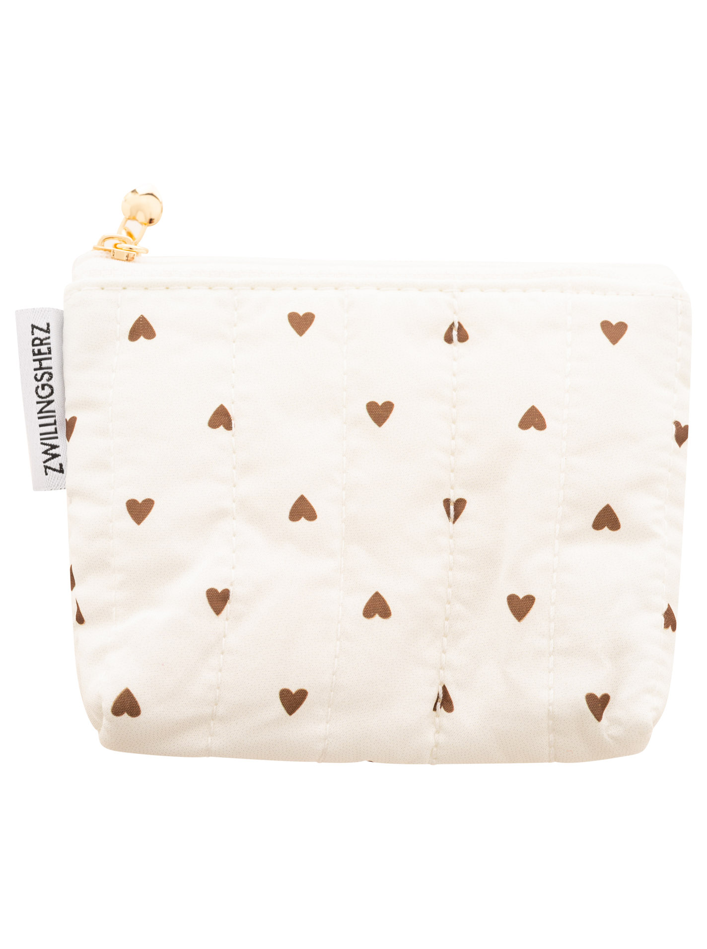 Kosmetiktasche "Kleine Herzen & Punkte"