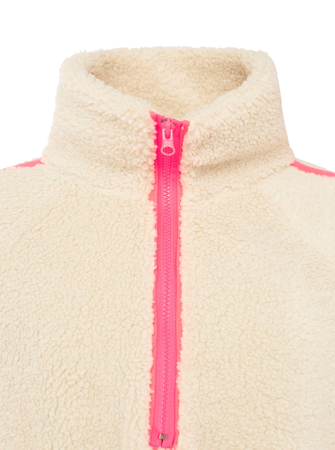 Oversize Half Zip Teddy Fleece "Neon"