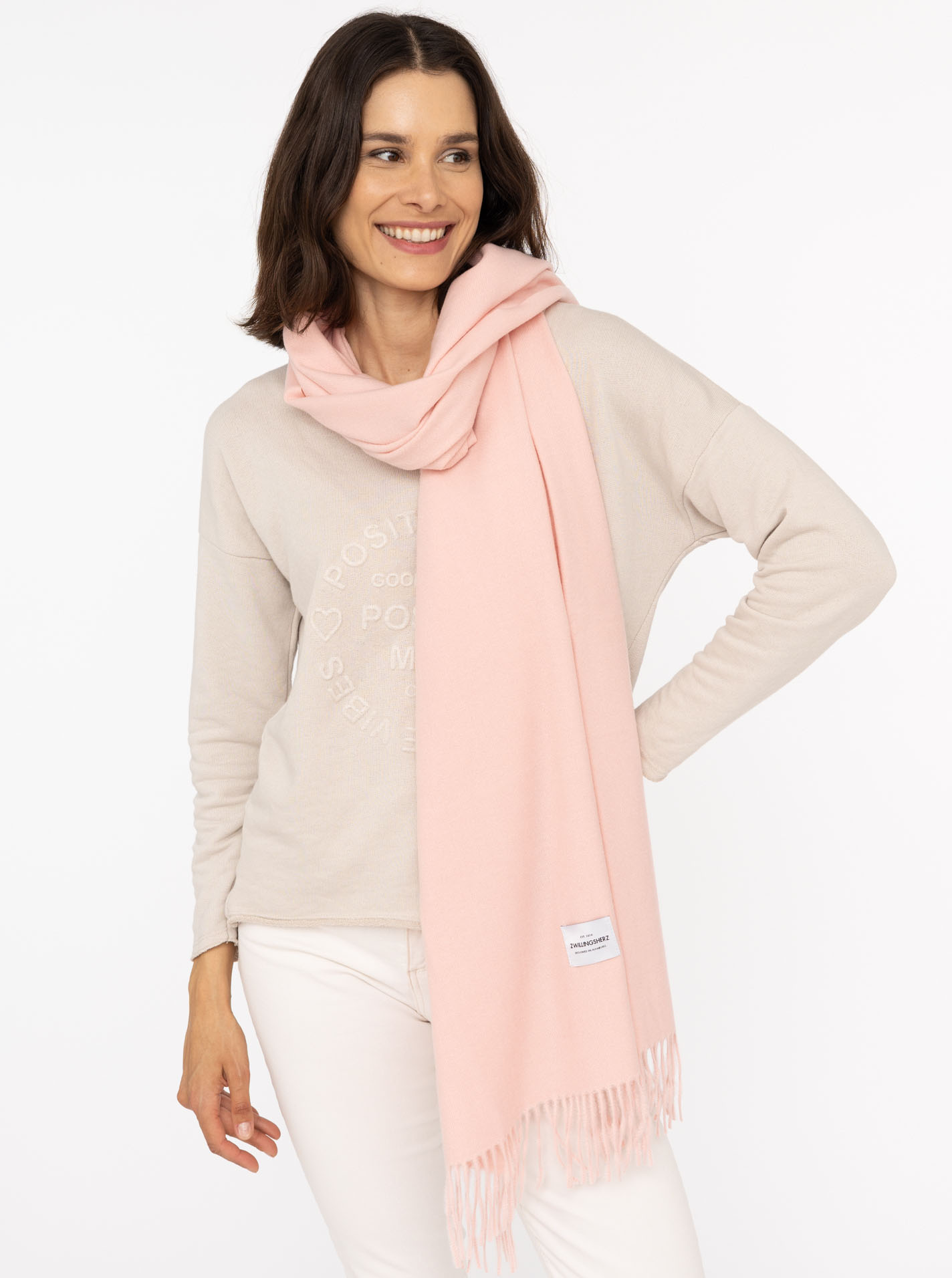 Kuschelschal "Uni & Franse"