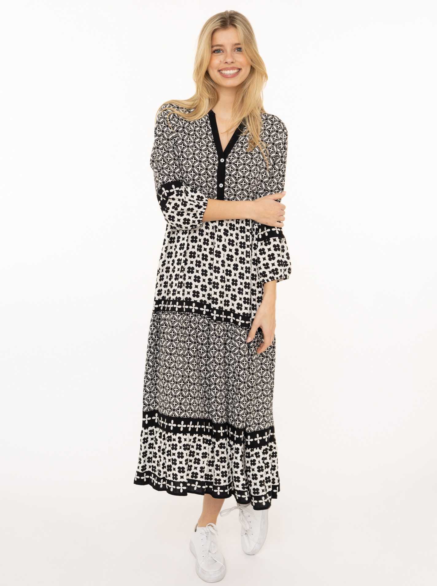 Maxikleid "Geometric"