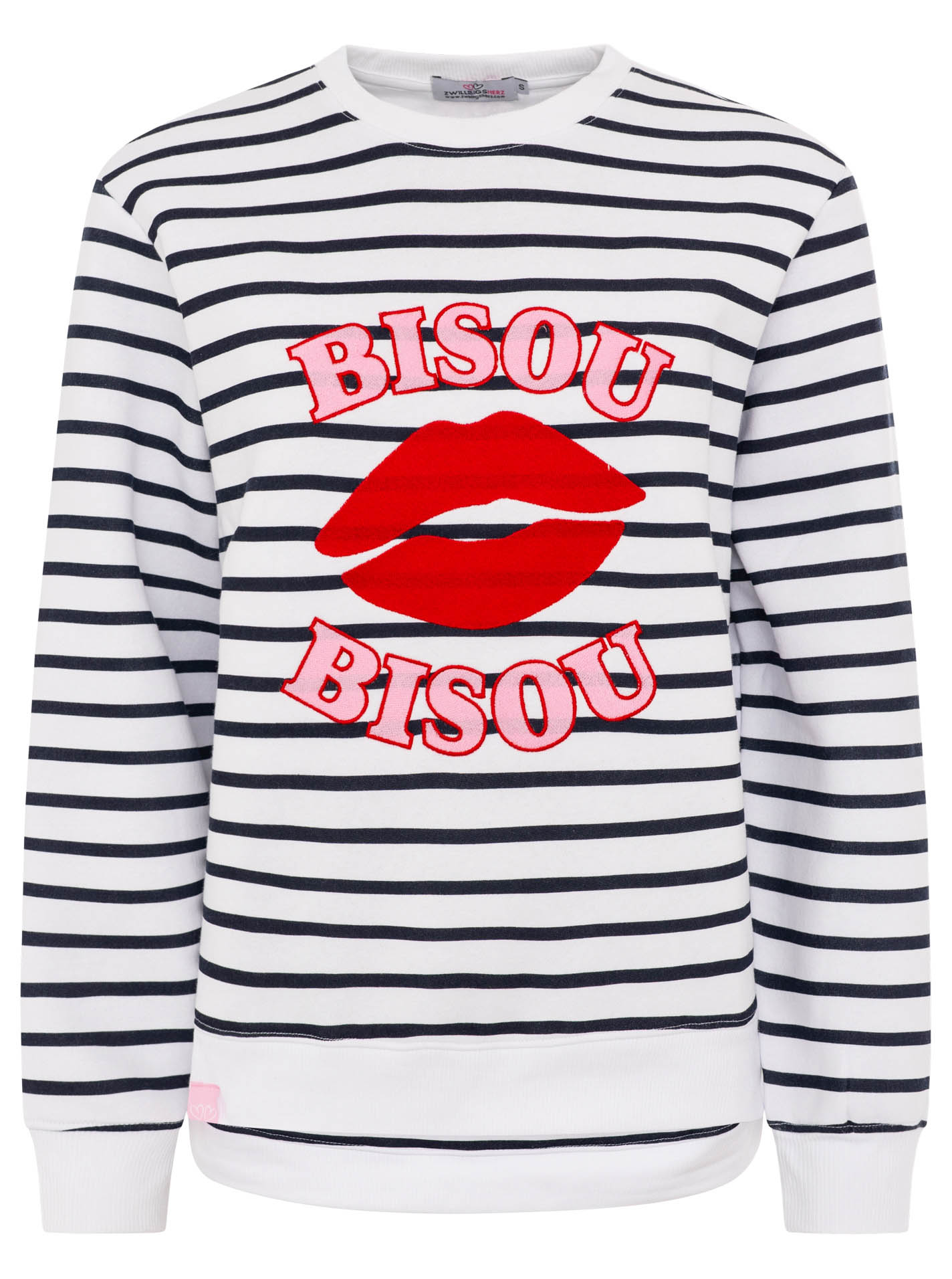 ART69e5ded5b2c59_005_Sweatshirt_Bisou_45057_Marine Sweatshirt "Bisou"