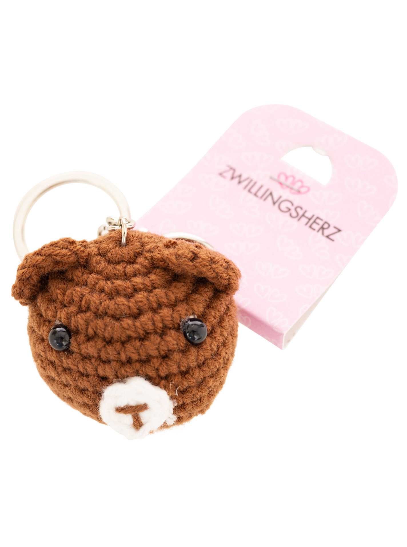 Schlüsselanhänger 10er Set "Gehäkeltes Bärchen"