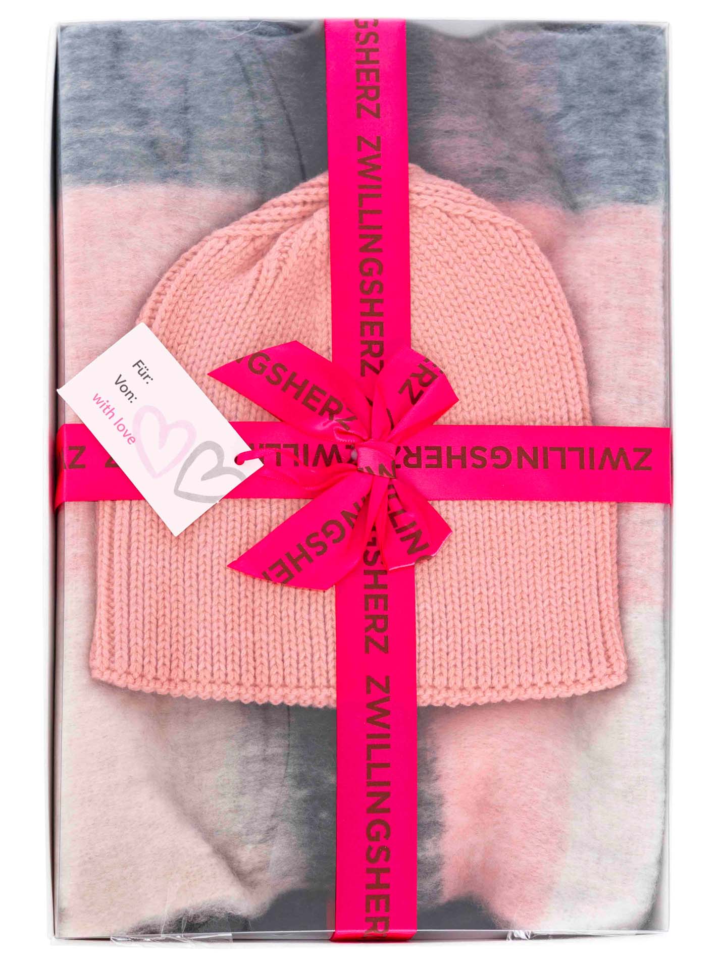Geschenk Set Mütze & Schal "Karo"
