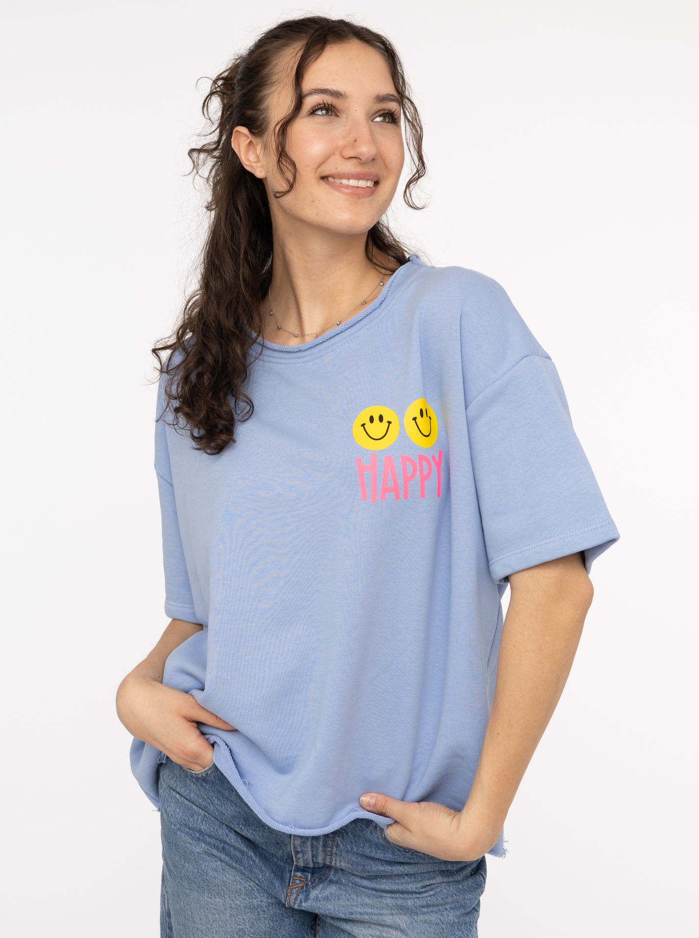 Shirt Sweat 1/2 Arm "Happy"