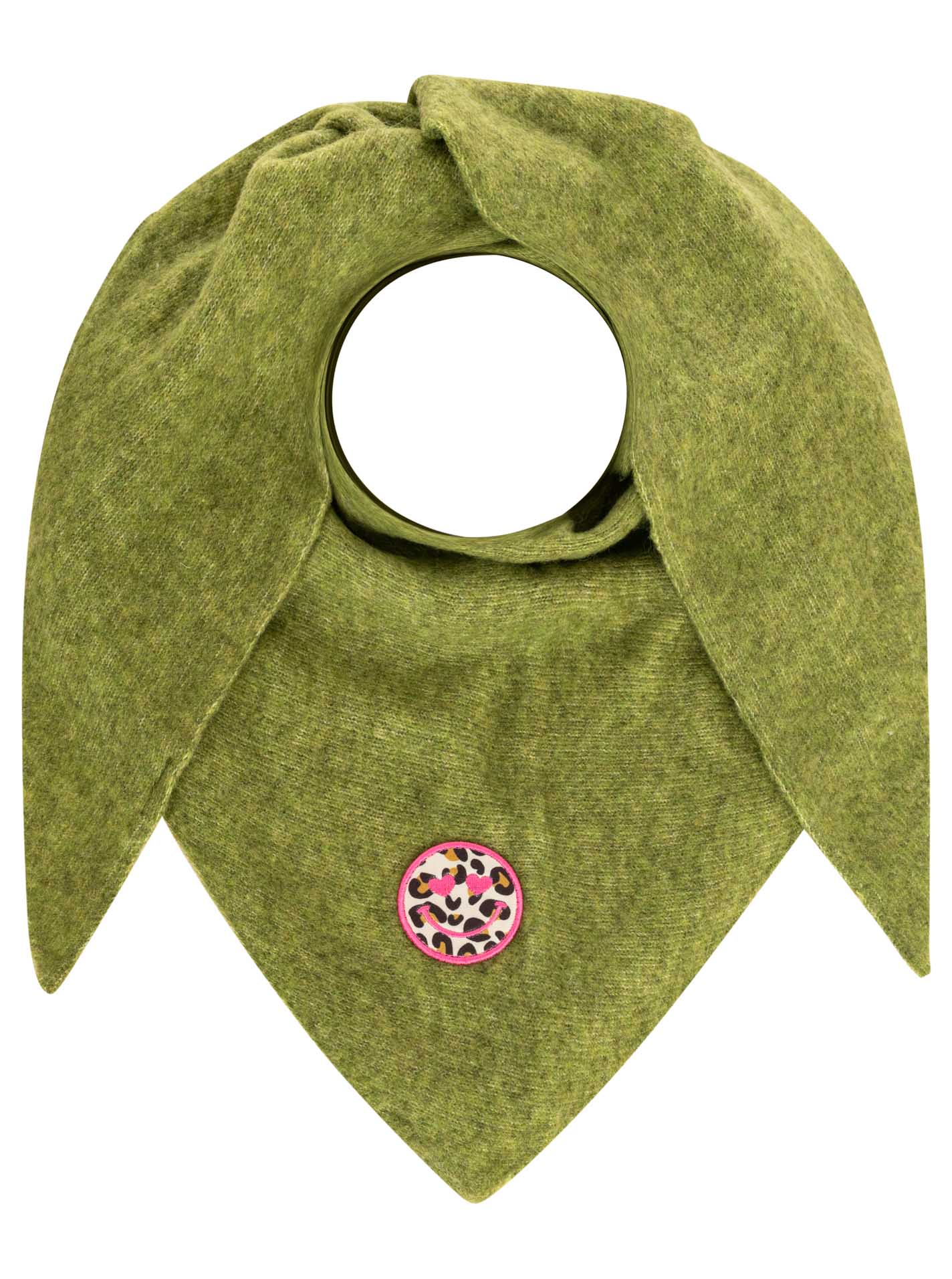 Dreieckstuch Wollmix "Uni Patch"