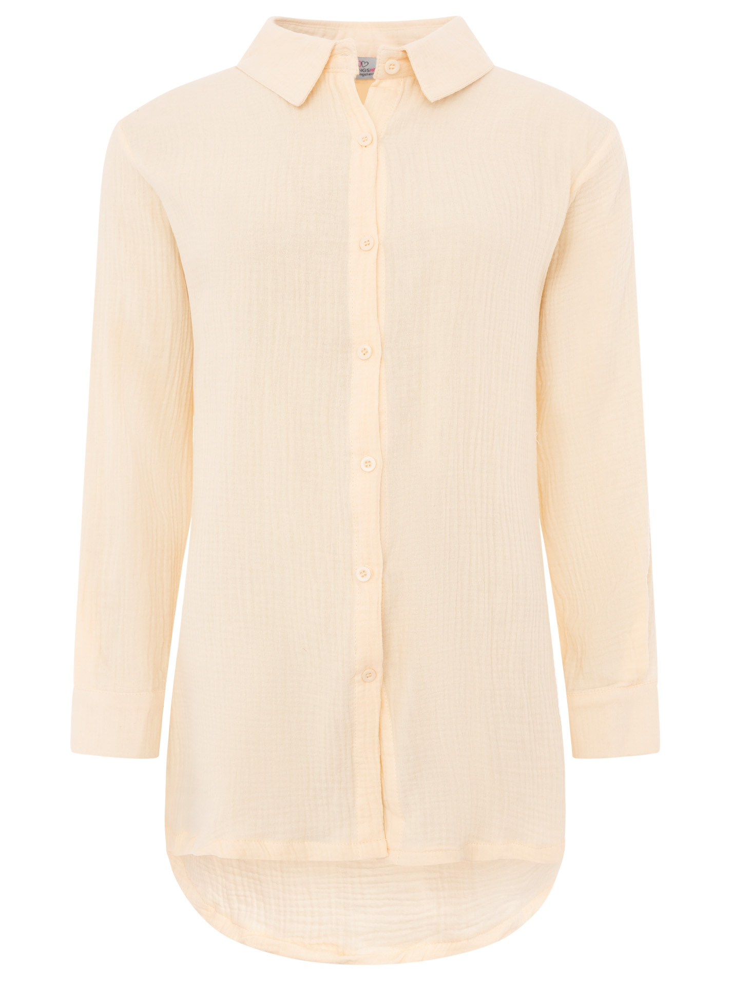 XXL Musselin Bluse "Knopfleiste"