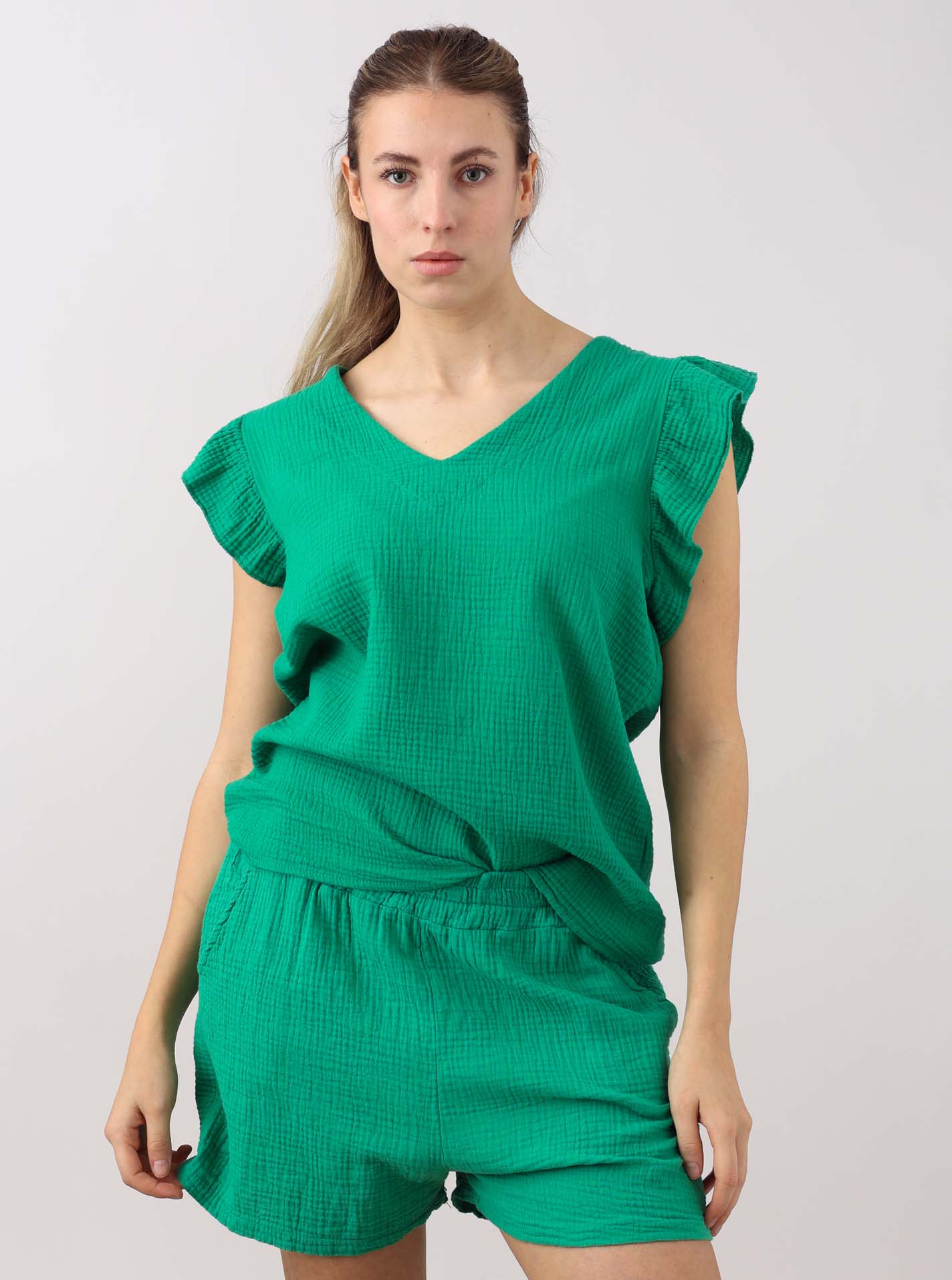 Musselin Bluse "Rüschen"