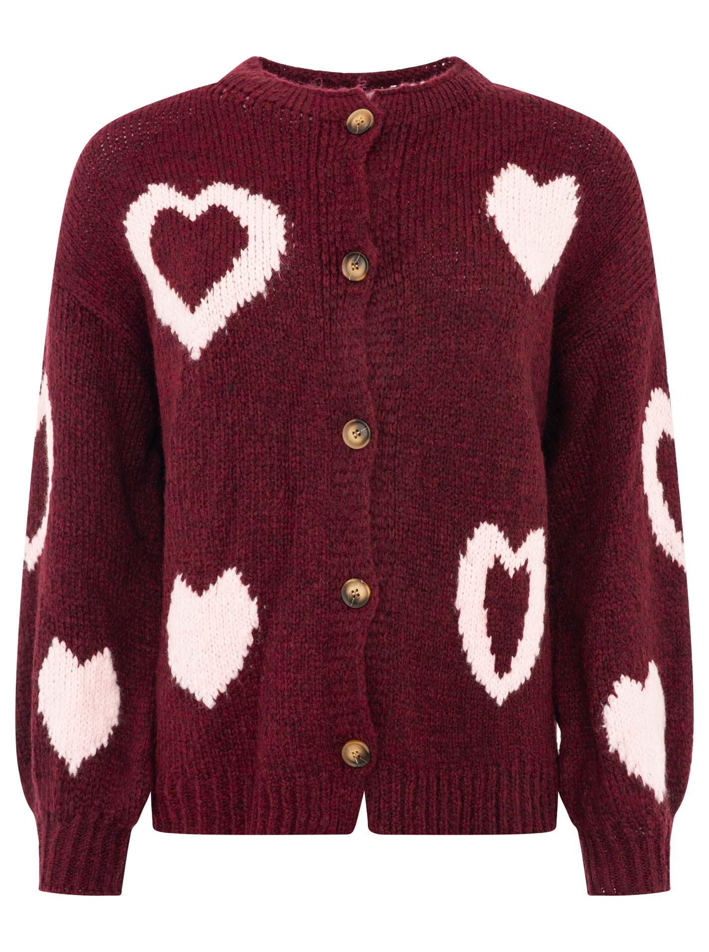 Cardigan Wollmix "Hearts"
