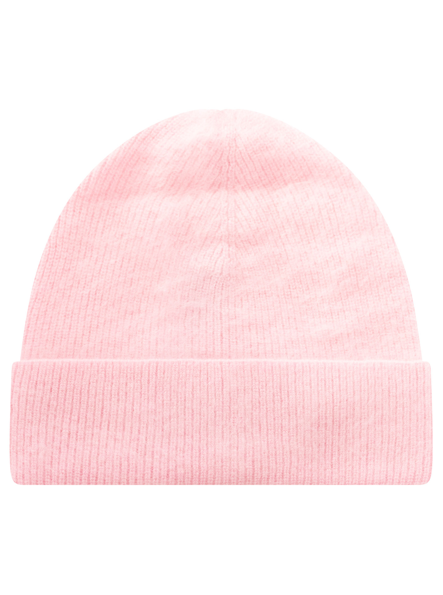 100% Cashmere Brushed Rib Beanie