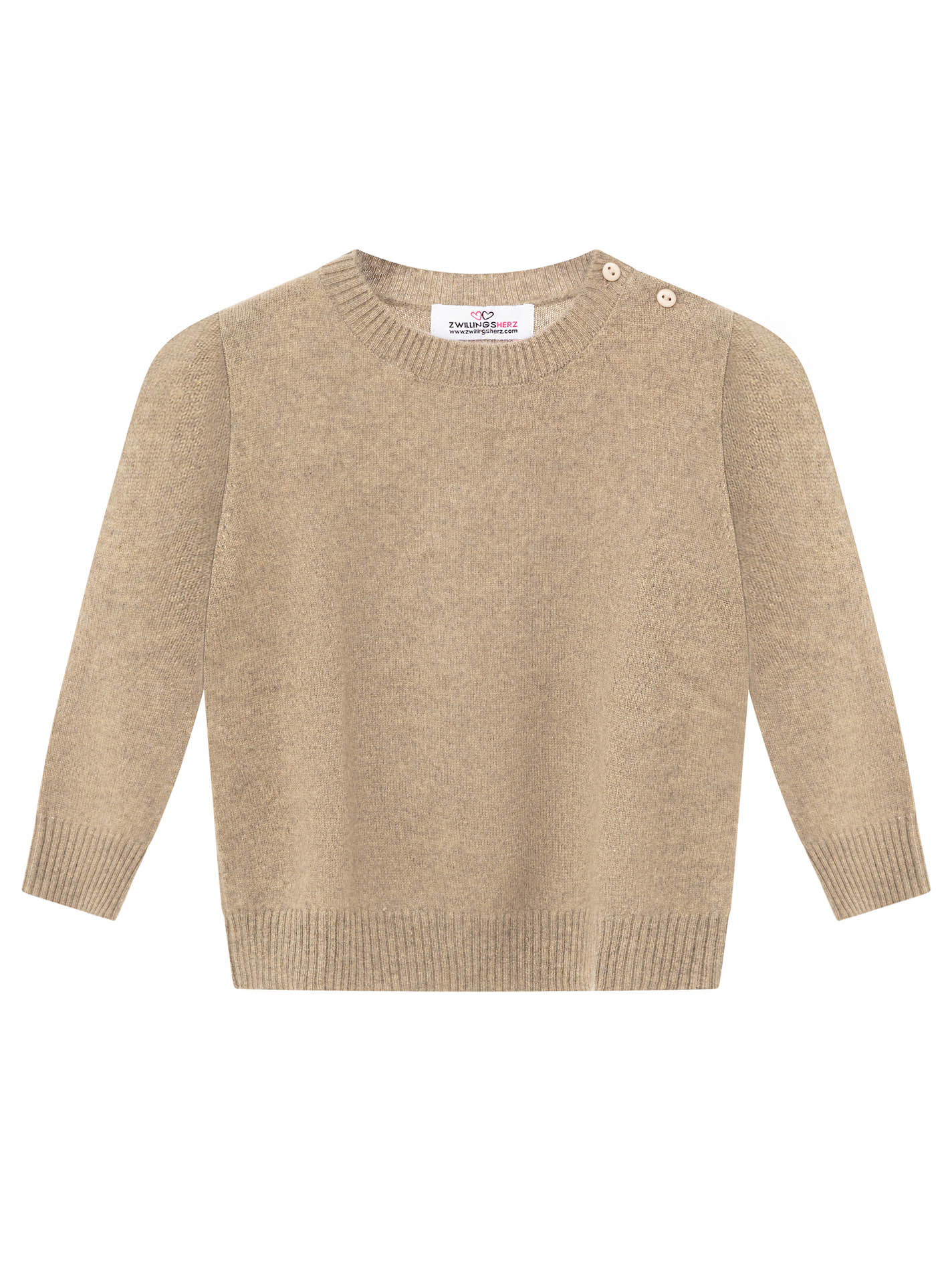 100% Cashmere Kids Pullover mit Knöpfen