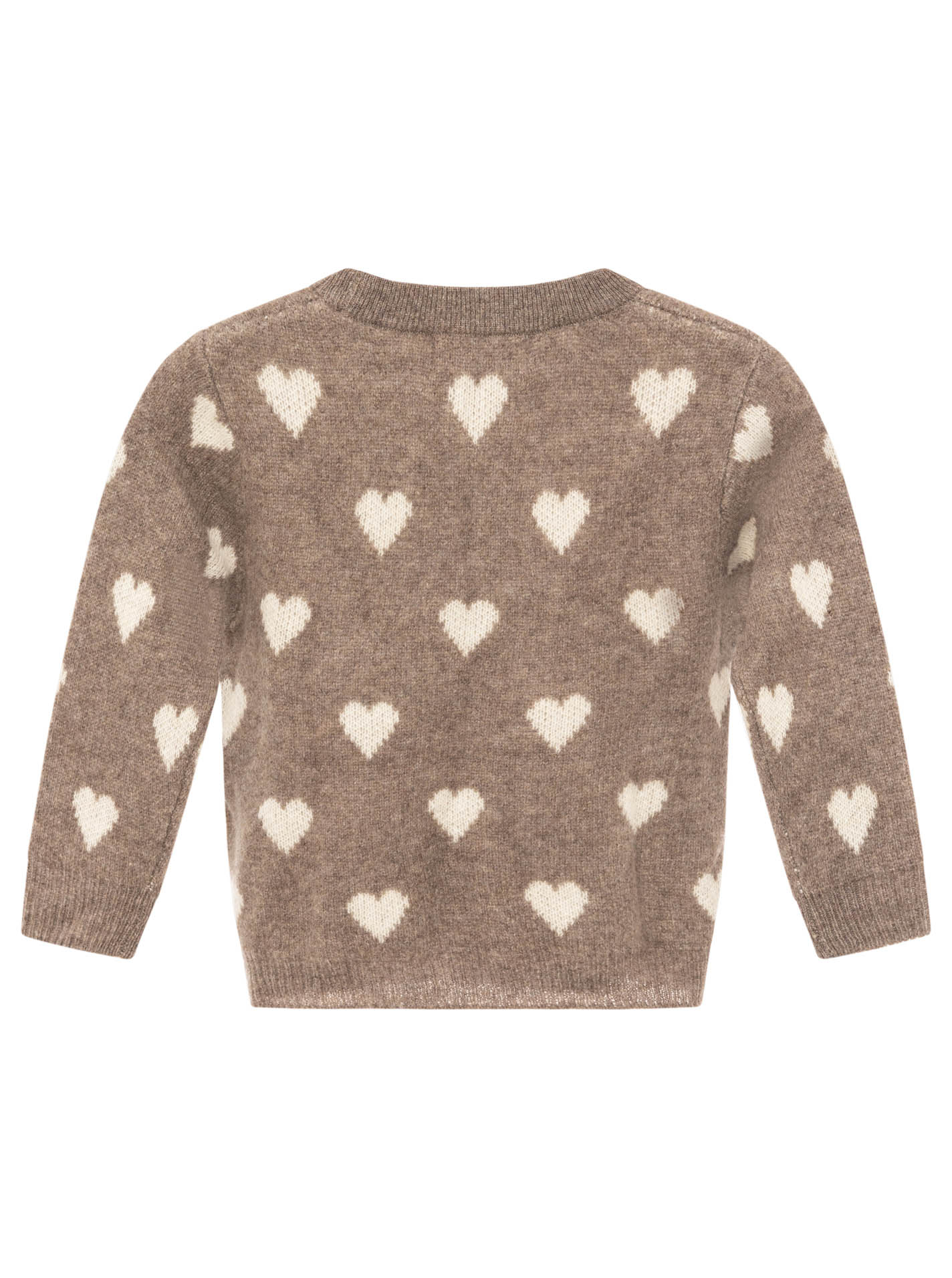 100% Cashmere Kids Rundhals Pullover Herz