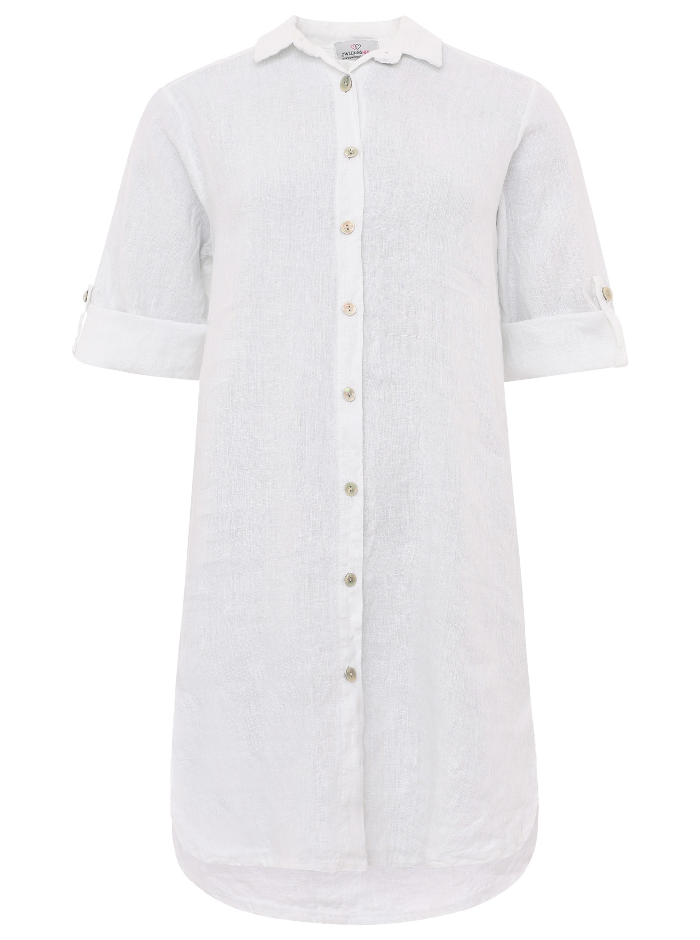 100% Leinen Oversize Kleidbluse "Colors"