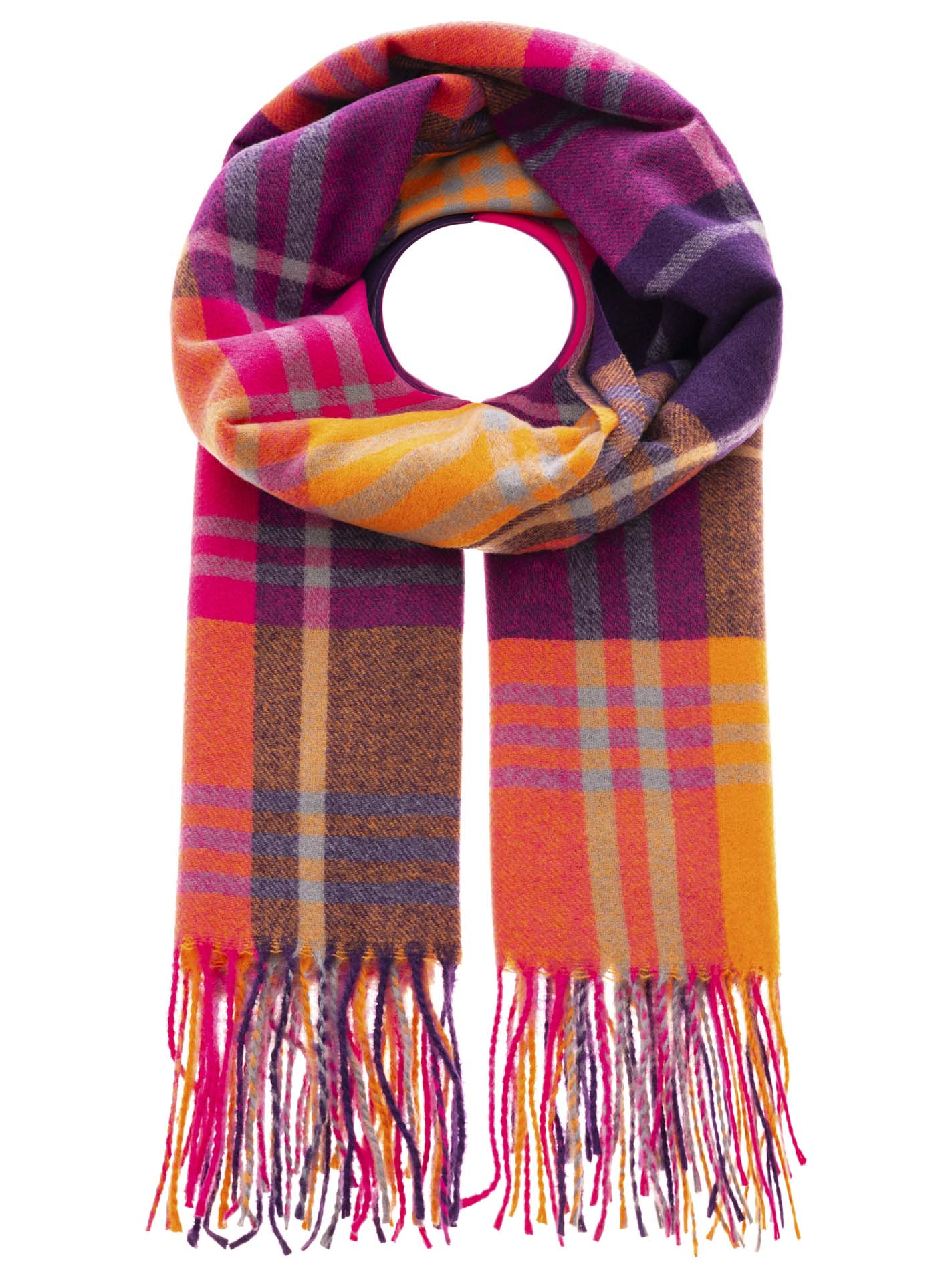 Winterschal "Flauschige Karos"