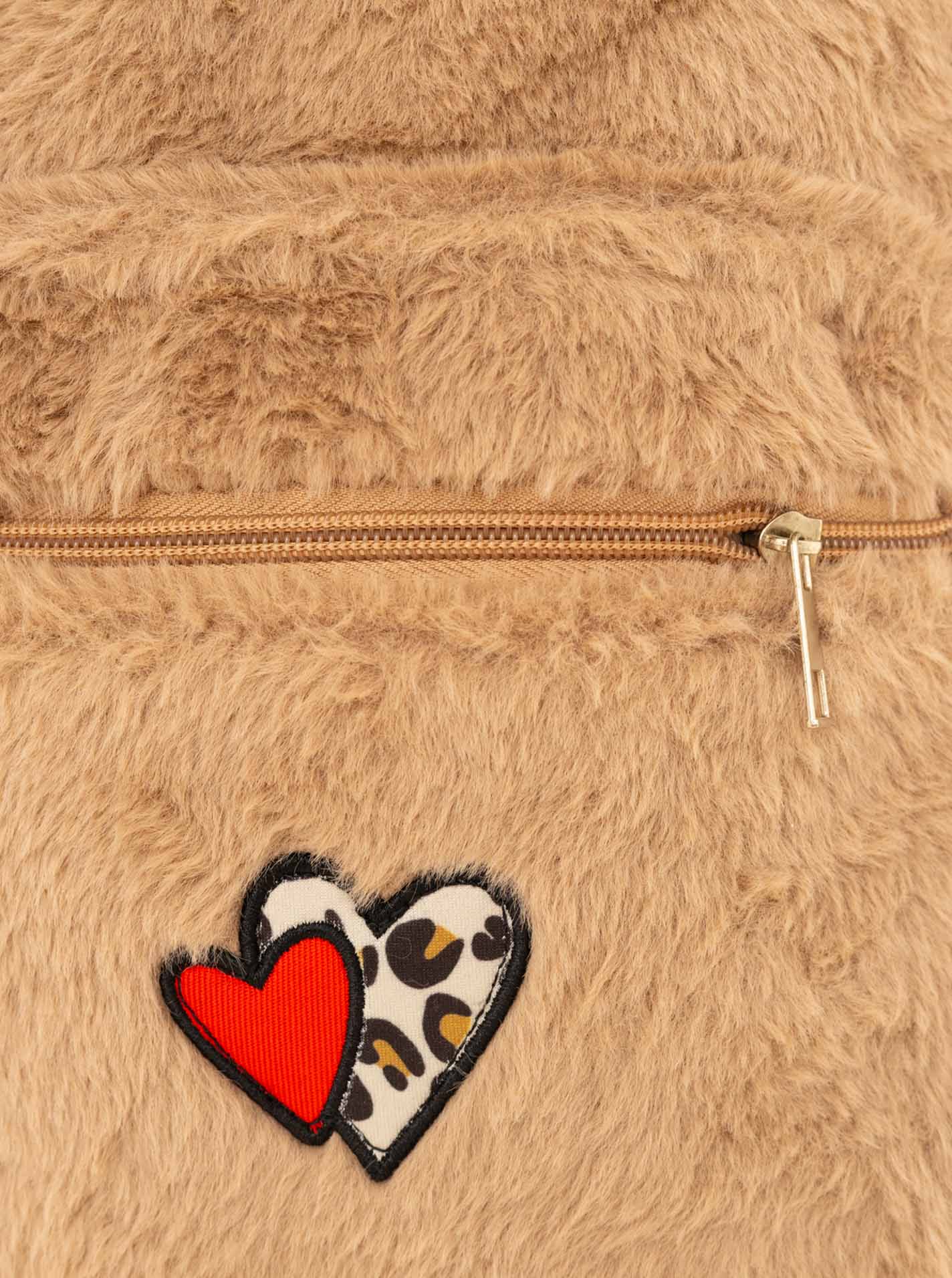 Rucksack Fake Fur "Leo & Herz"