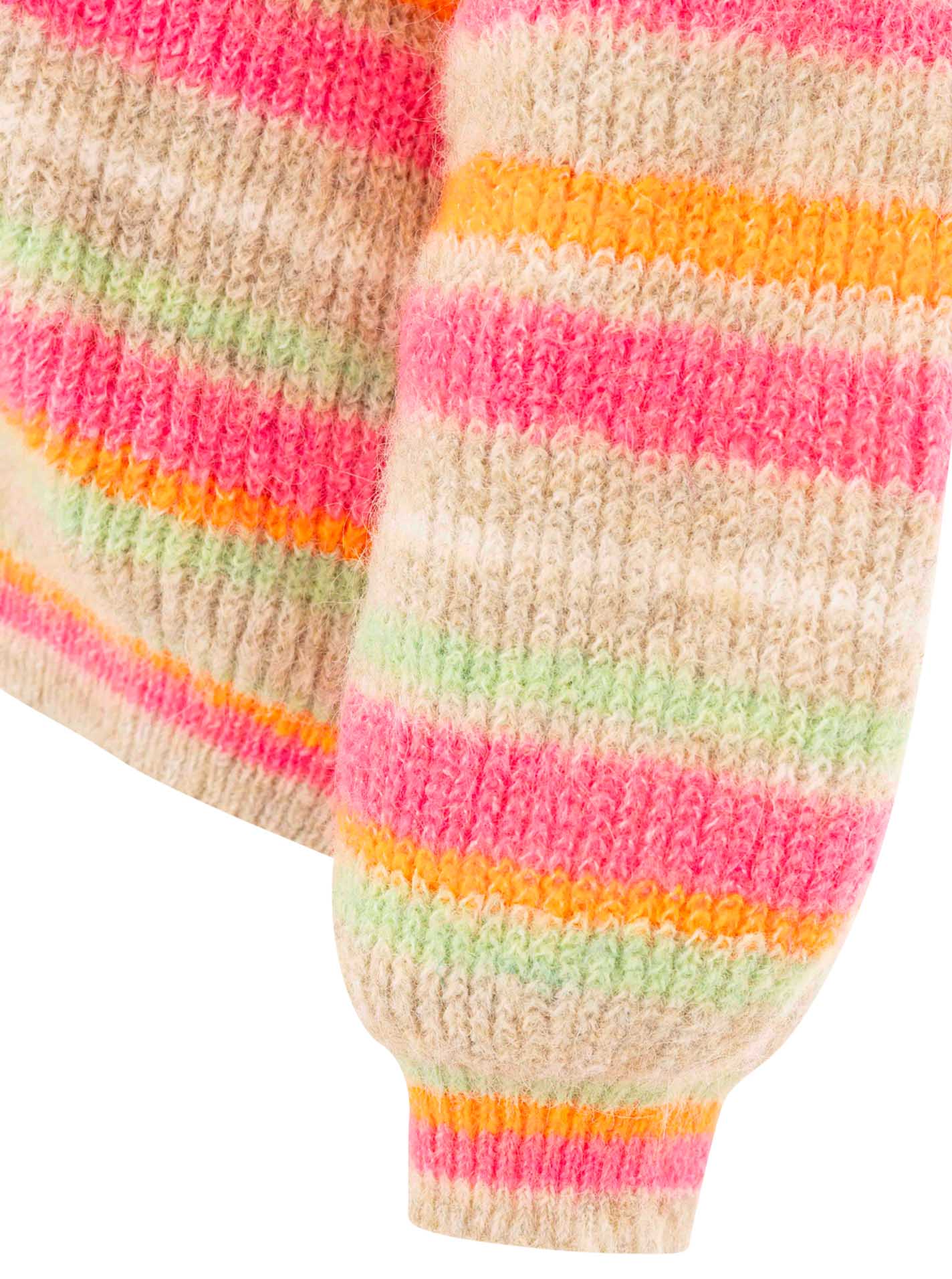 Oversize Cardigan "Neonstreifen"