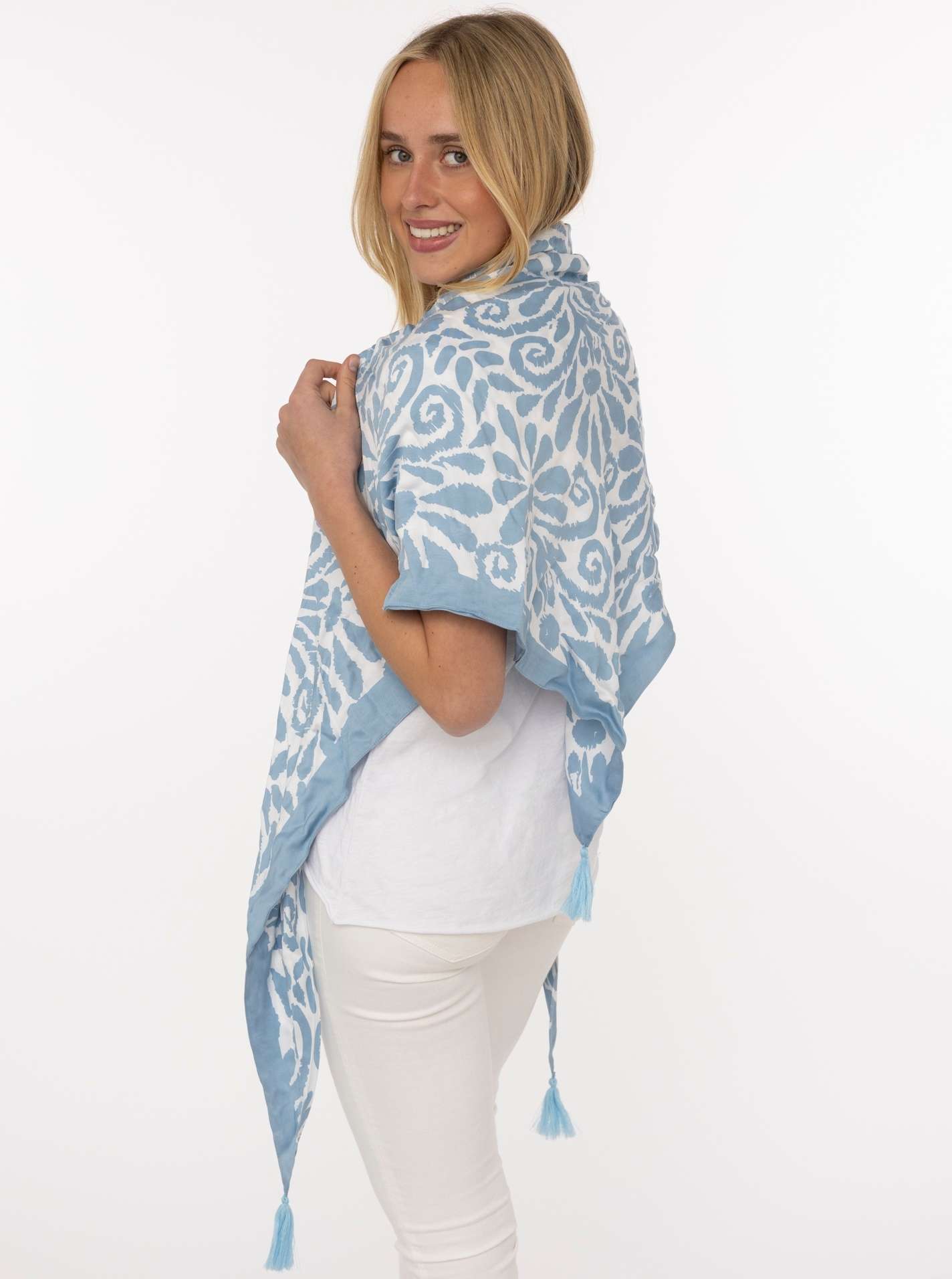 Dreieckstuch Organic Bamboo "Flower Fun"