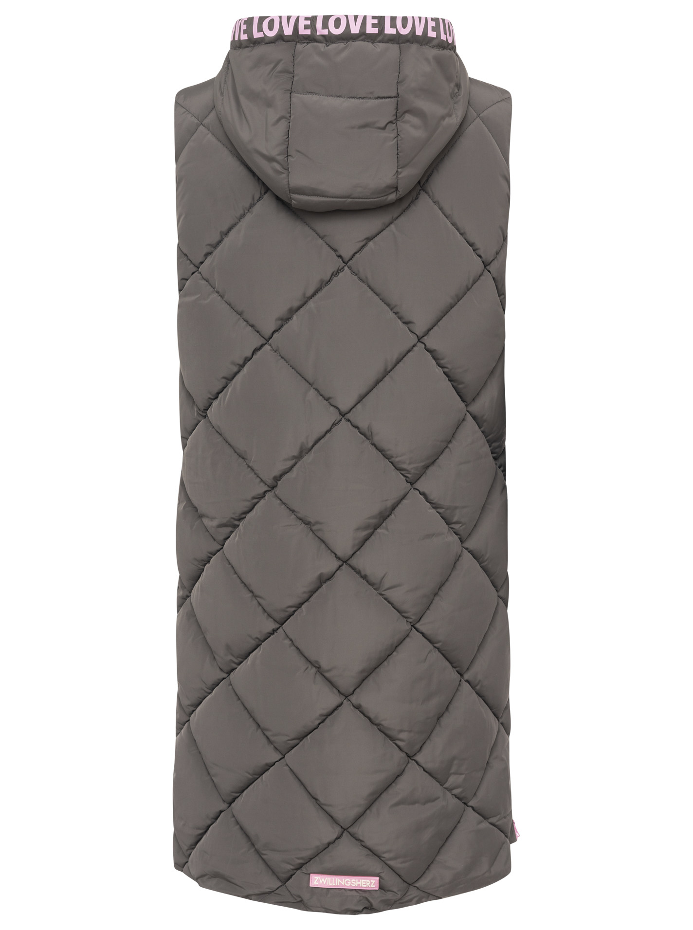 ART685546a68ad08_026_Steppweste lang_Love Print_46023Dunkelgrau_Back