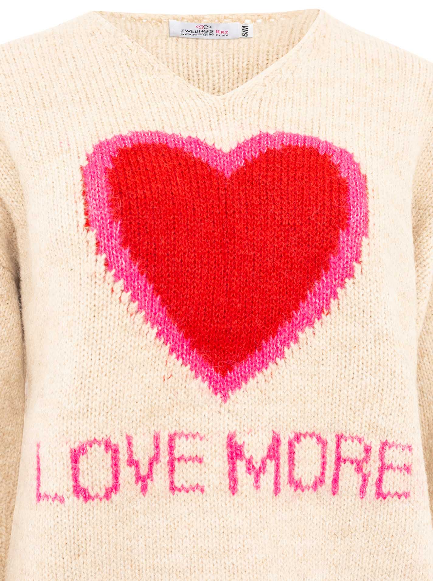 Oversize Pullover "Love More"