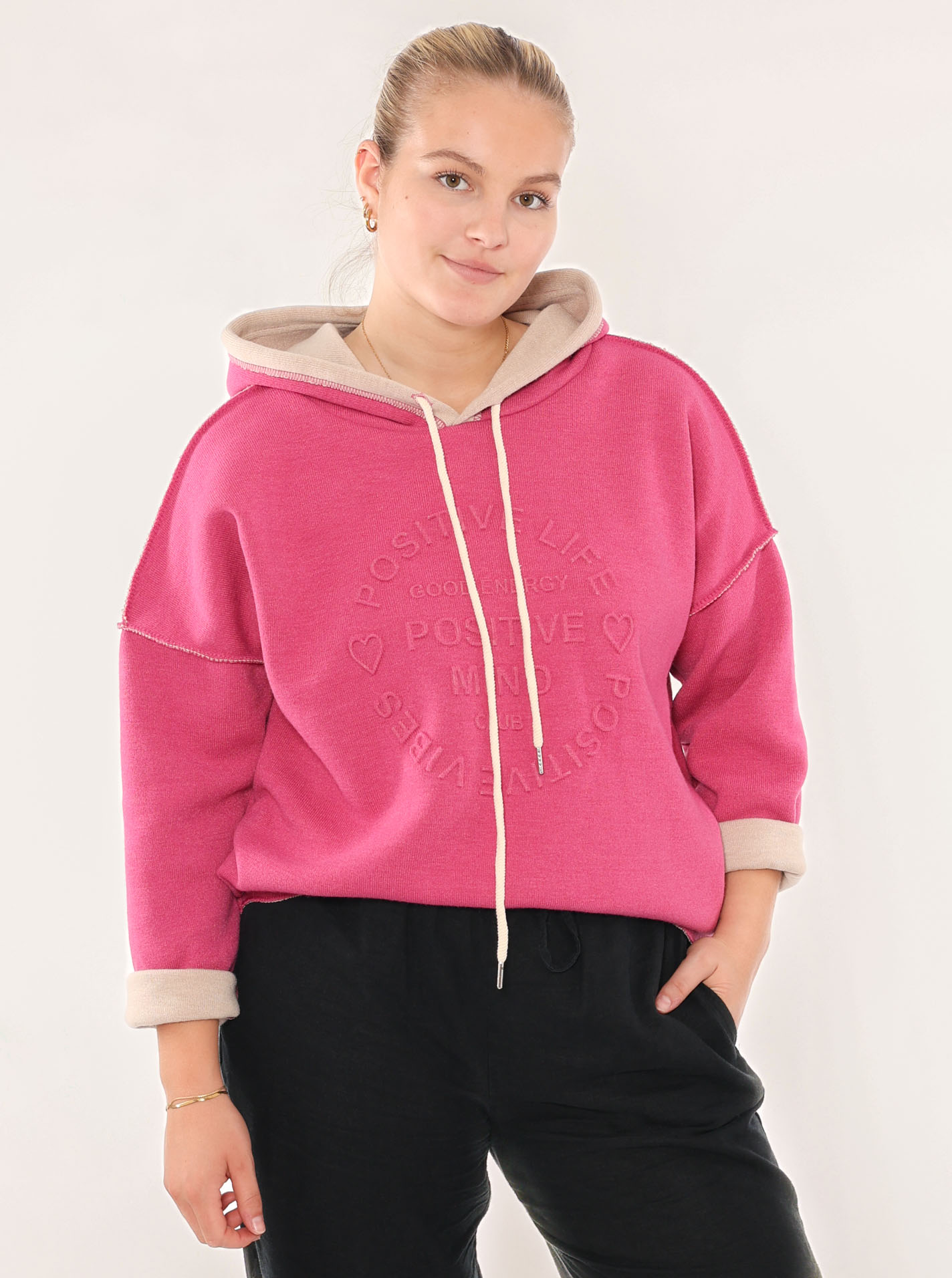 Doubleface Hoodie "Positive Mind"