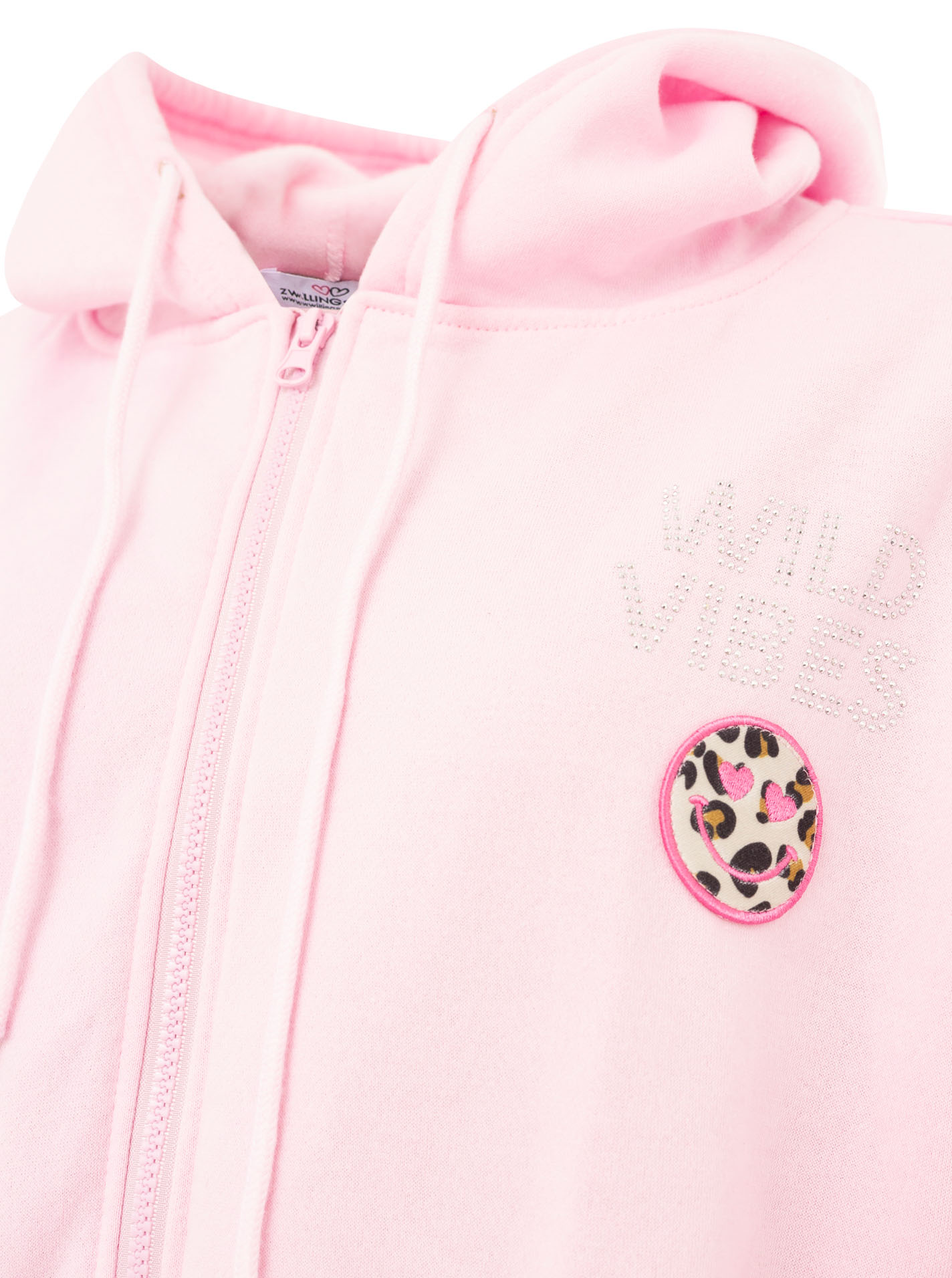 Hoodiejacke "Wild Vibes Strass"