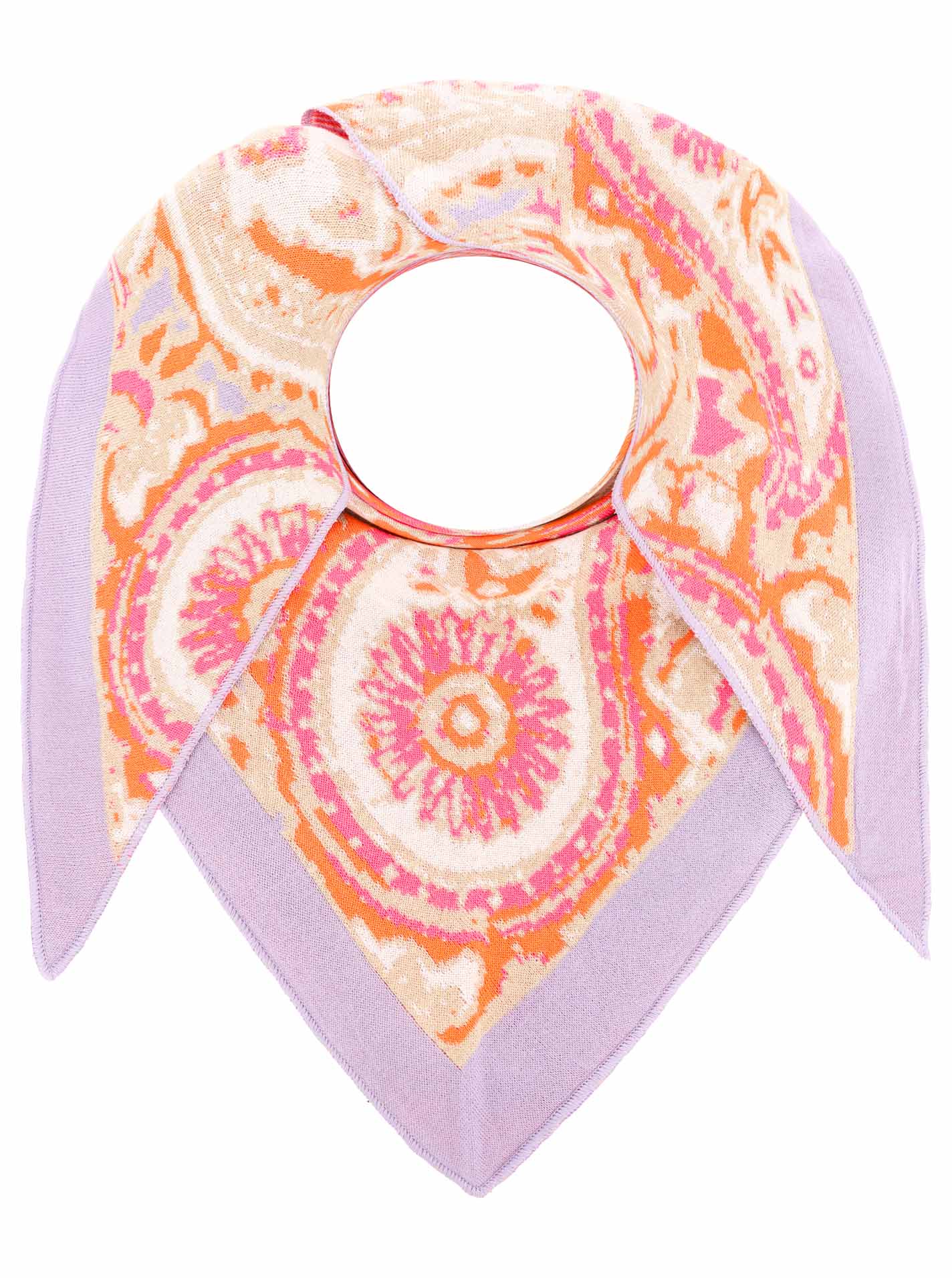 Dreieckstuch BW "Paisley Rand"