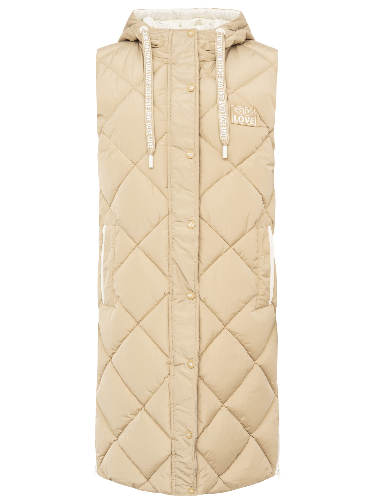 ART685546a68ad08_029_Steppweste lang_Love Print_46023_Beige
