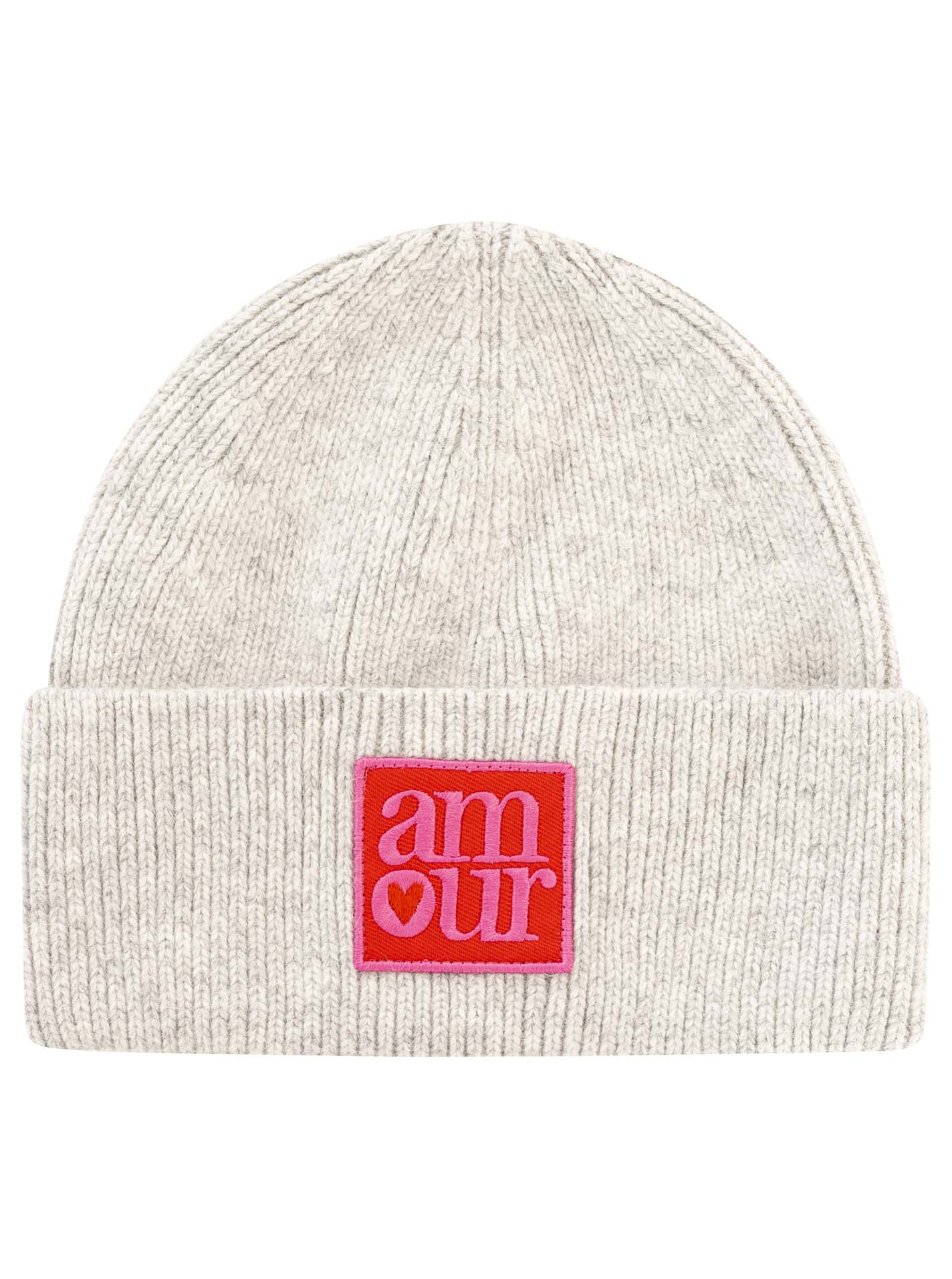 Umschlagmütze Wollmix "Amour"