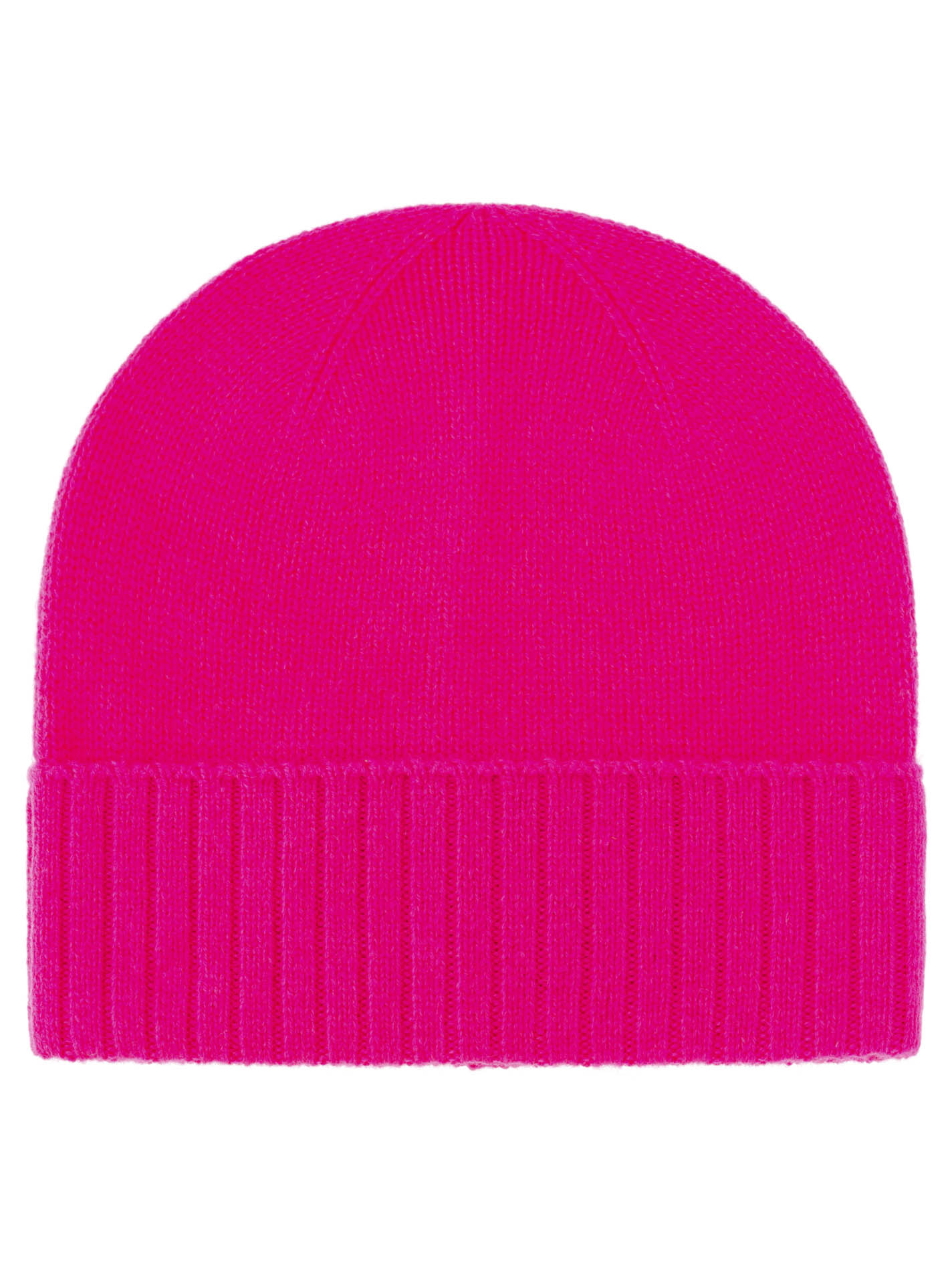 100% Cashmere Mütze gerippter Umschlag