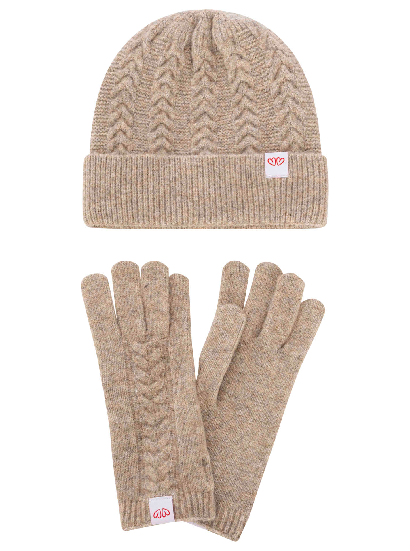 Geschenk Set Mütze & Handschuh