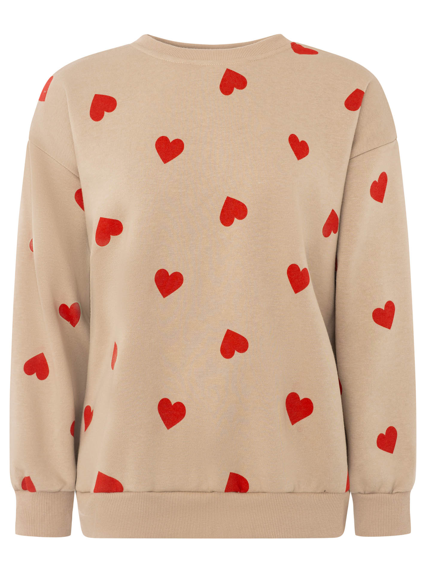 Sweatshirt Rundhals "Allover Hearts"