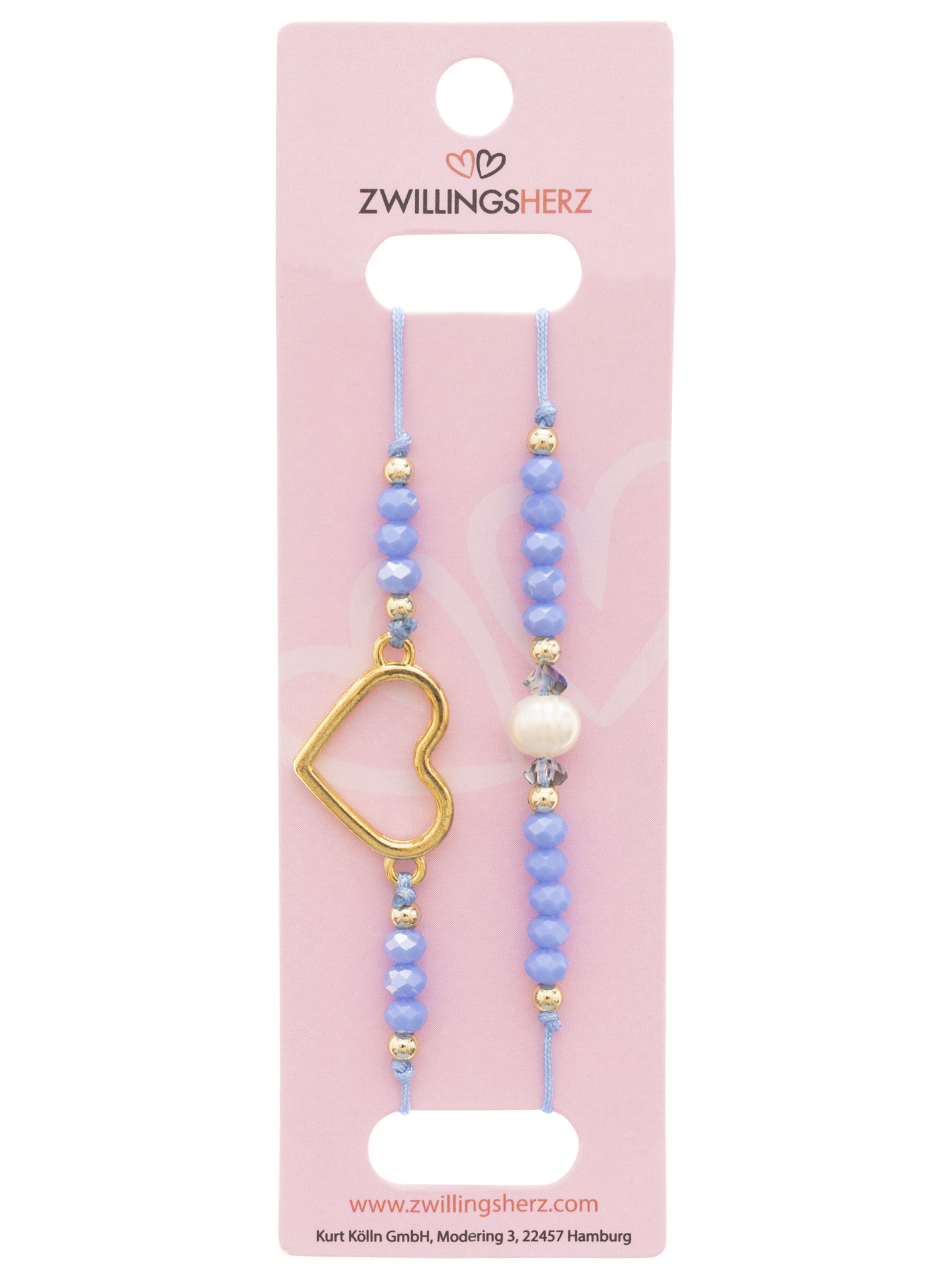 Armband 10er Set "Herz & Muschel"