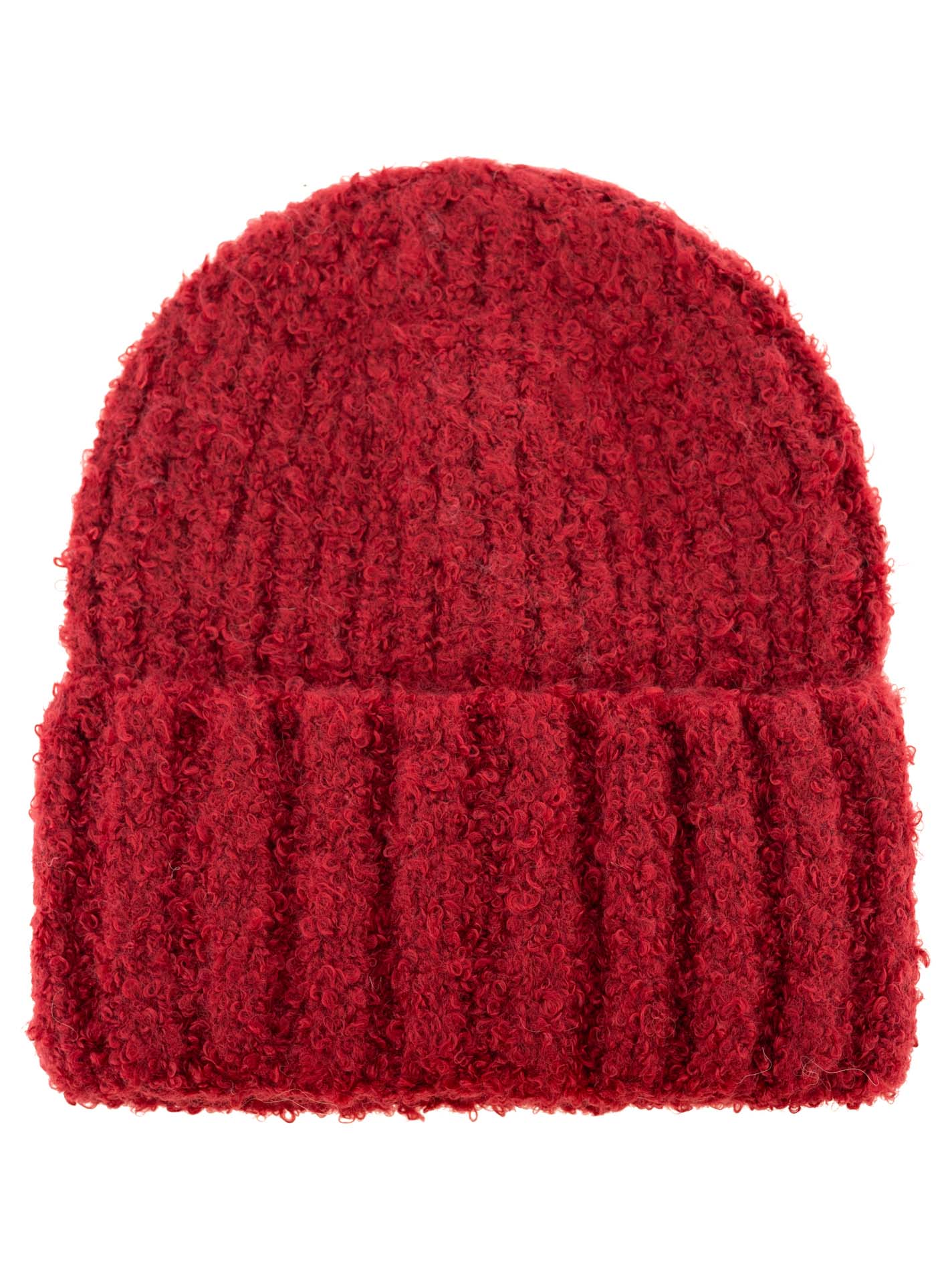 Umschlagmütze Boucle "Uni"