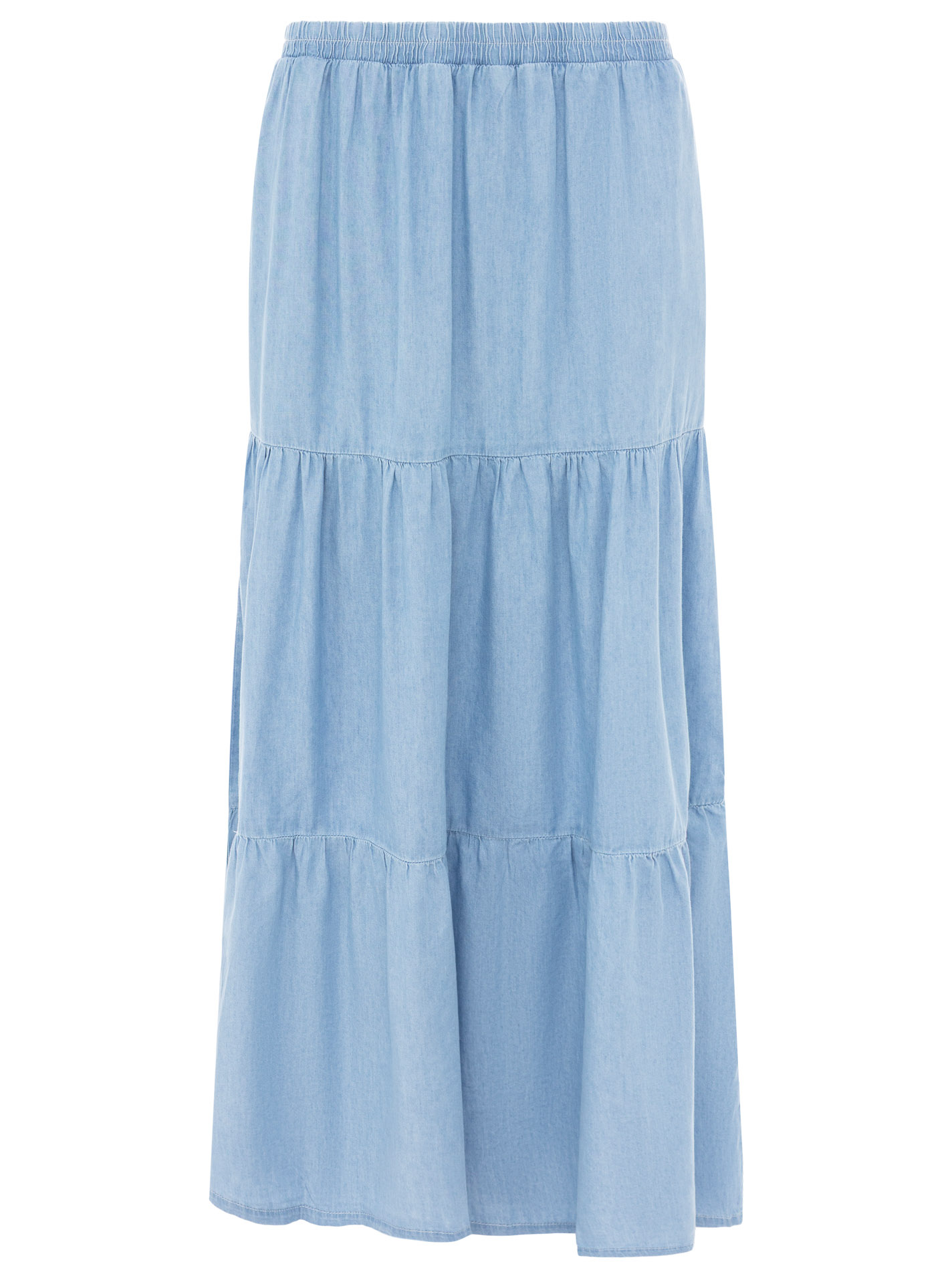 Weiter Maxirock aus Lyocell