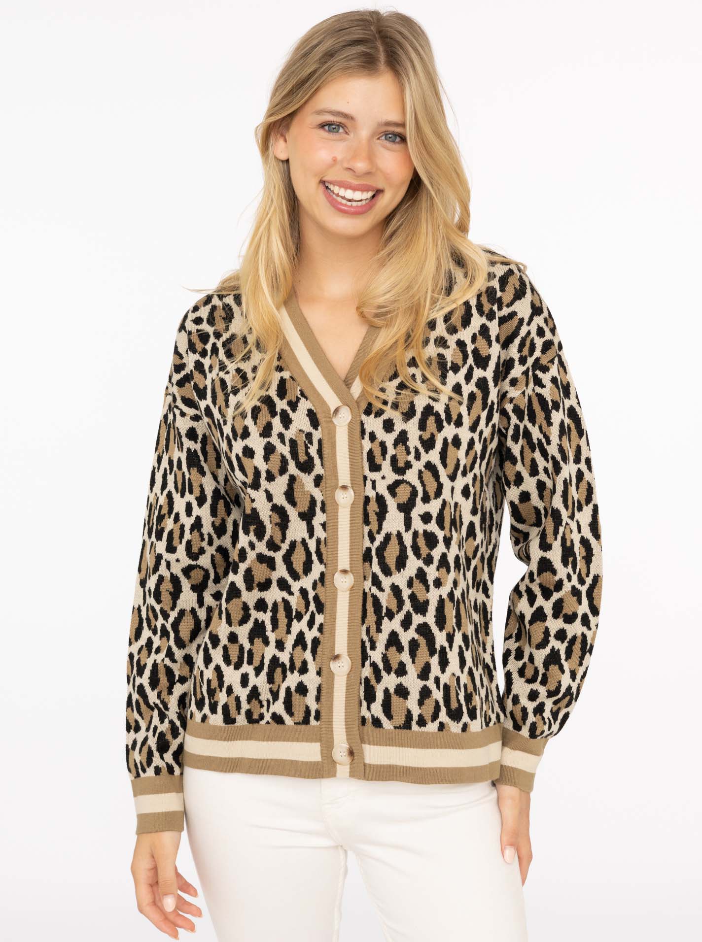 Cardigan "Leo Streifen"