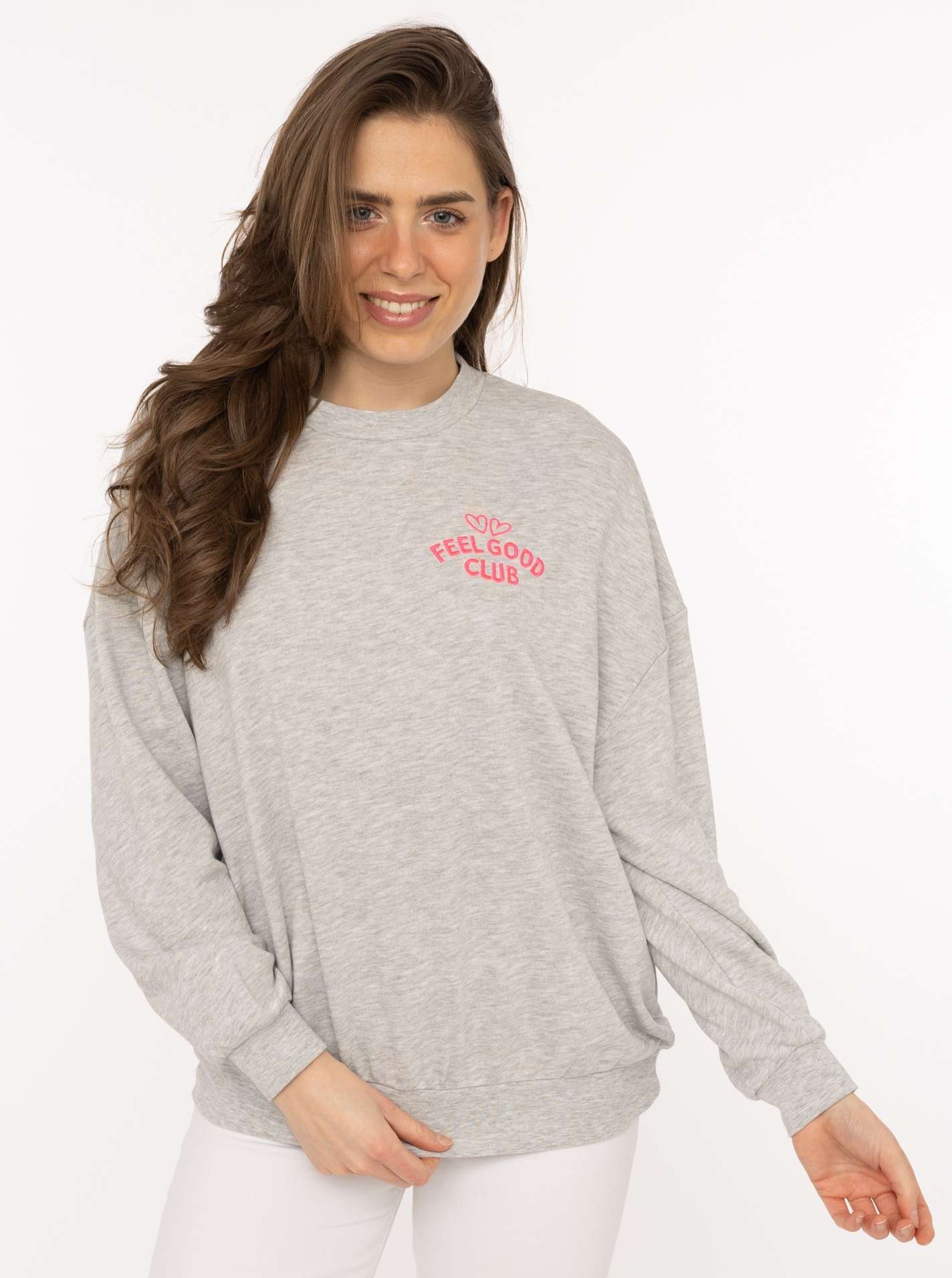 Sweatshirt mit Rundhals "Feel Good Club"