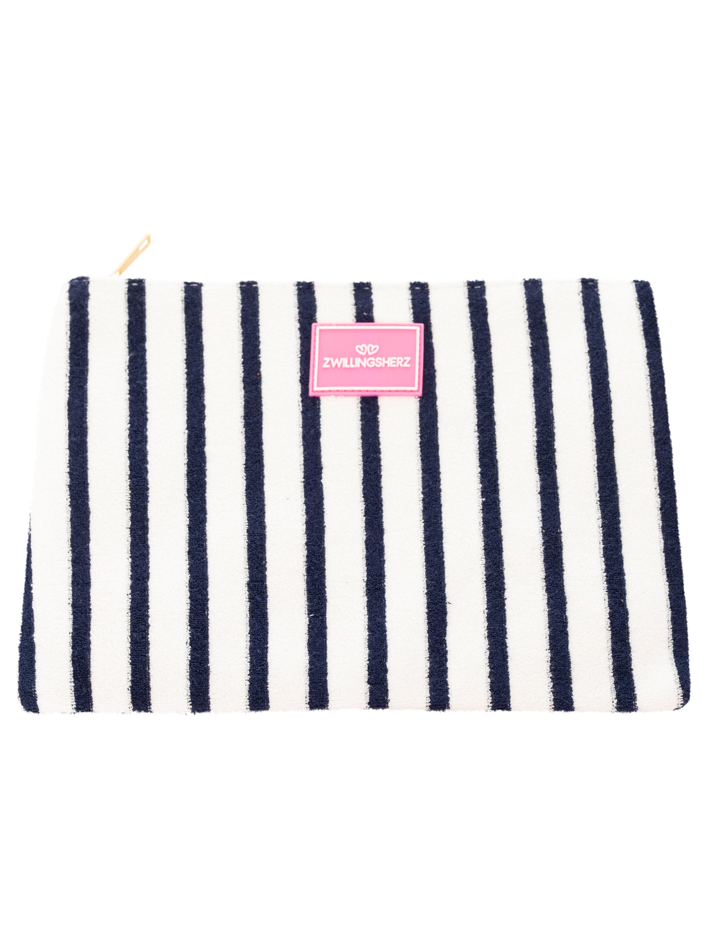 Kosmetiktasche Frottee "Streifen & Patch" Kosmetiktasche Frottee "Streifen & Patch"