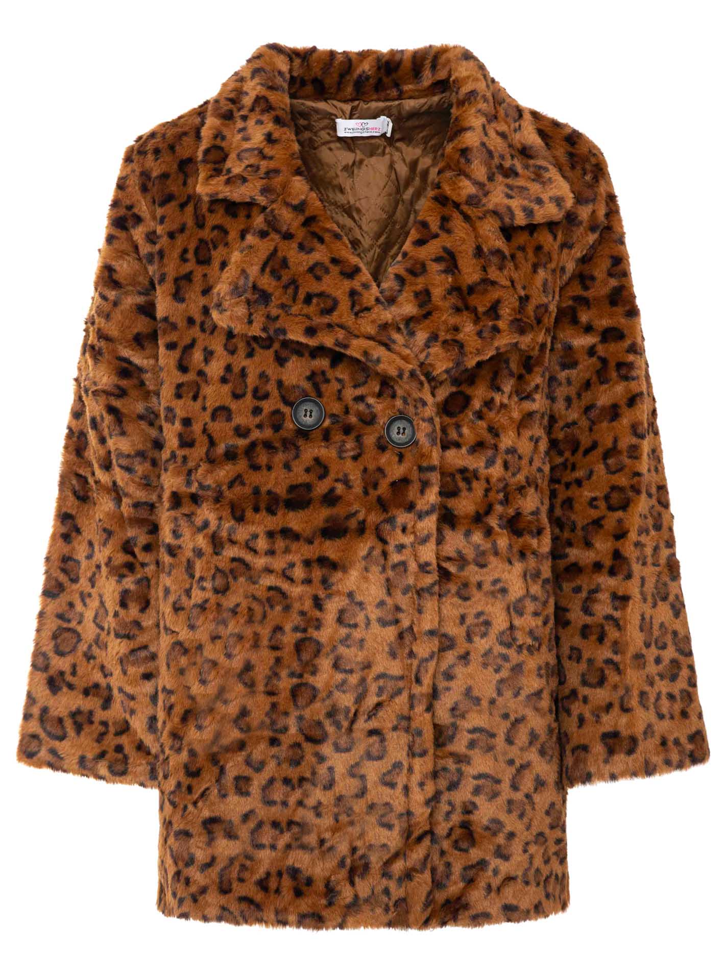 Jacke Fake Fur Doppelreiher "Leo"
