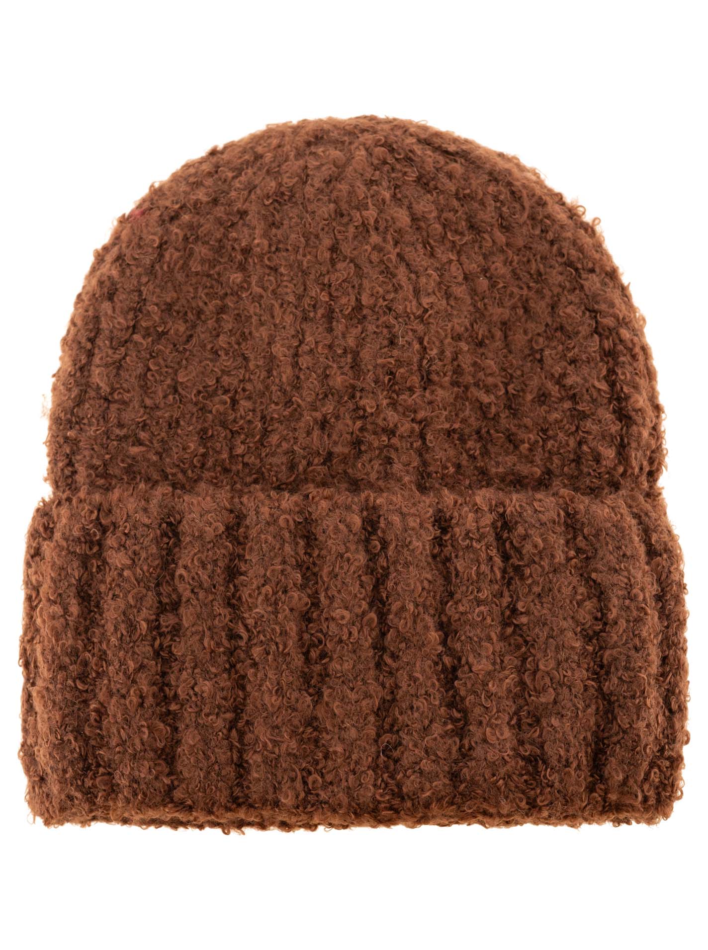Umschlagmütze Boucle "Uni"