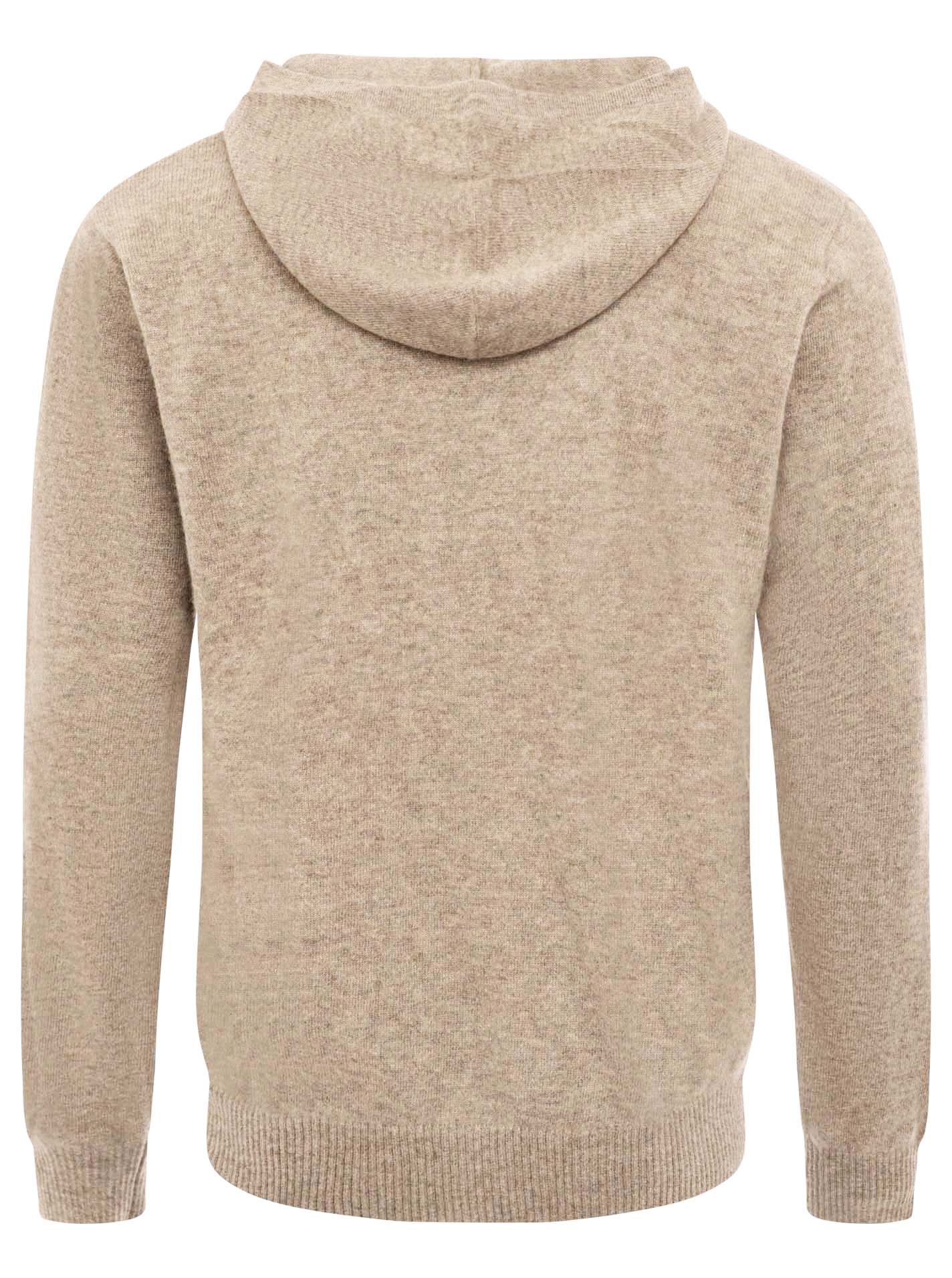 100% Cashmere Herren Hoodie Strick