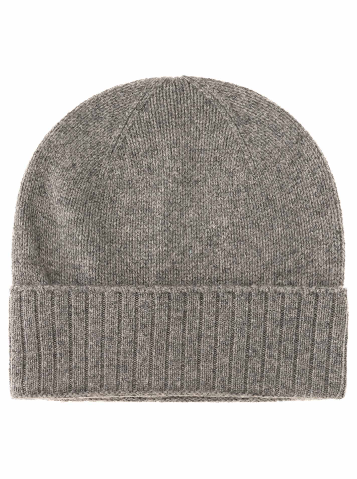 100% Cashmere Mütze gerippter Umschlag