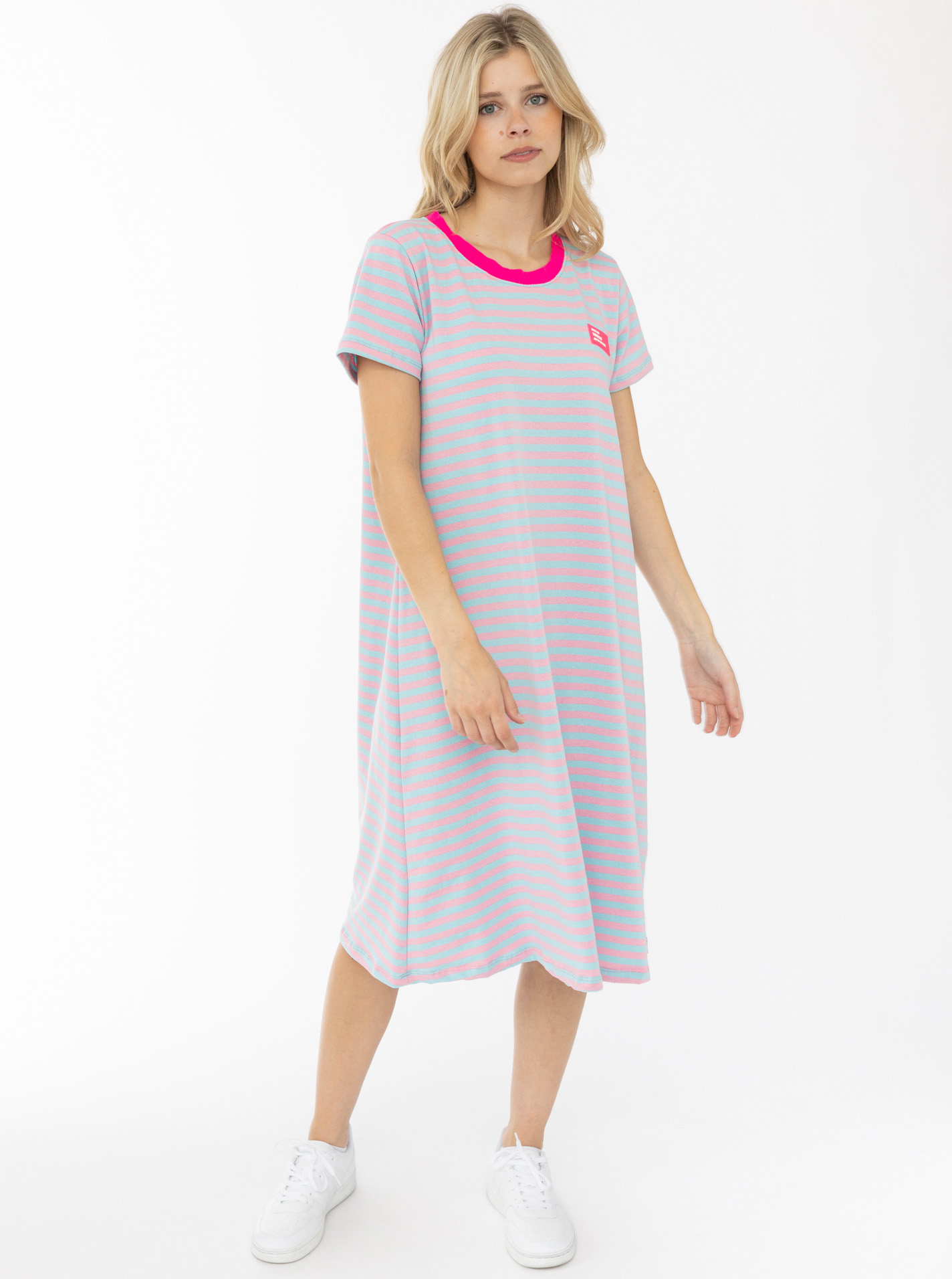 Sweat Kleid "Neon Streifen"