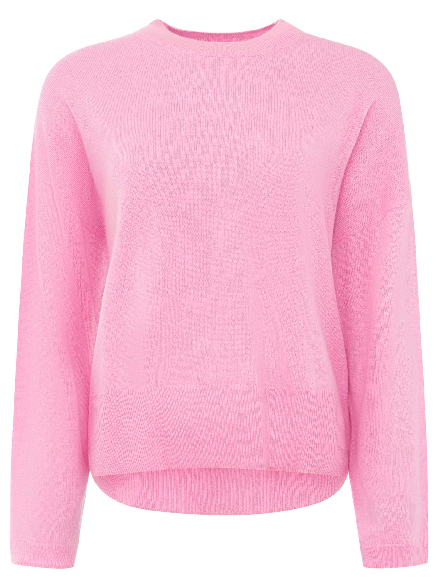 100% Cashmere Kastiger Rundhalspullover