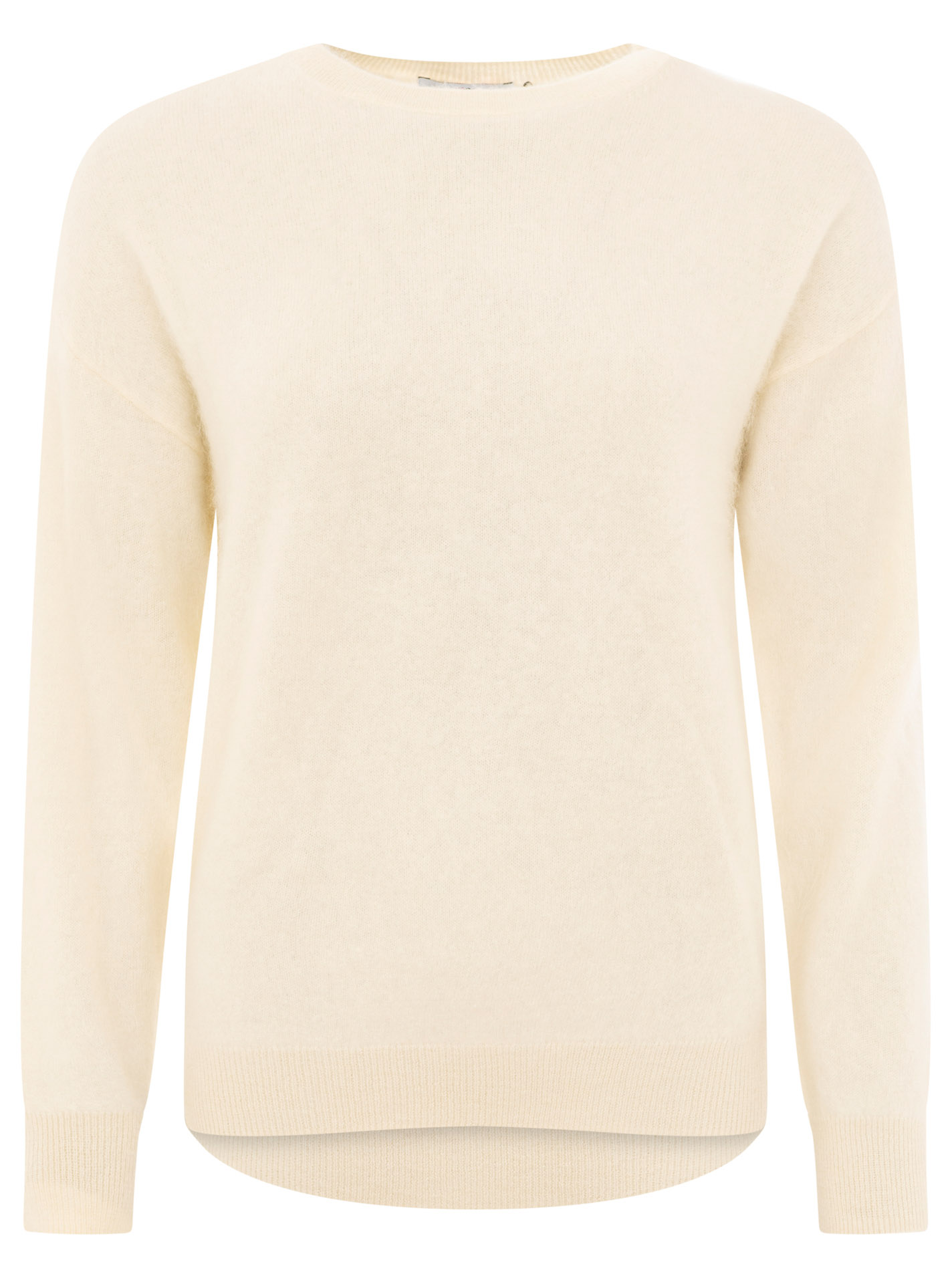 100% Cashmere Brushed Rundhals