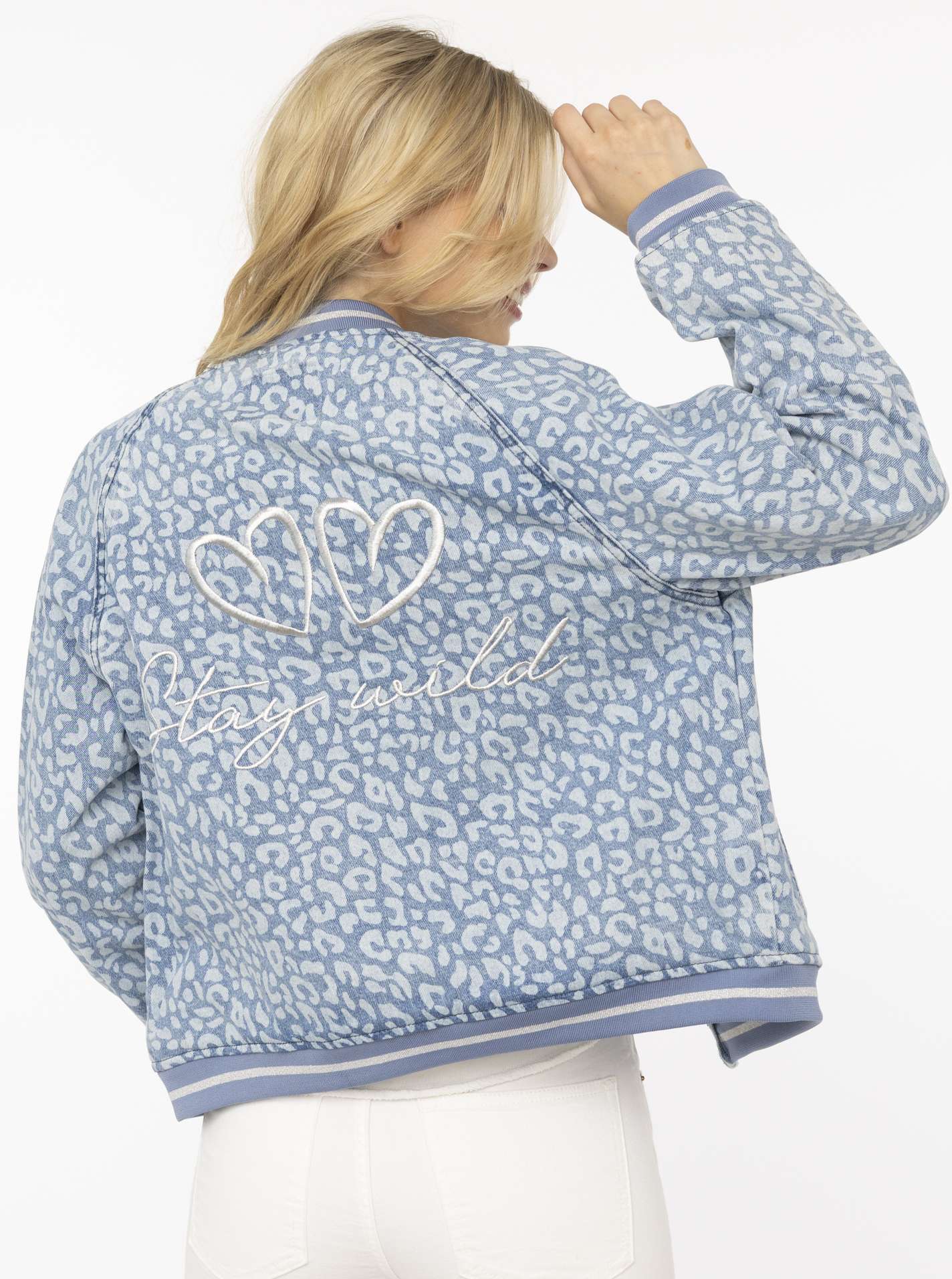 Jeansbomberjacke "Leo Sparkle"