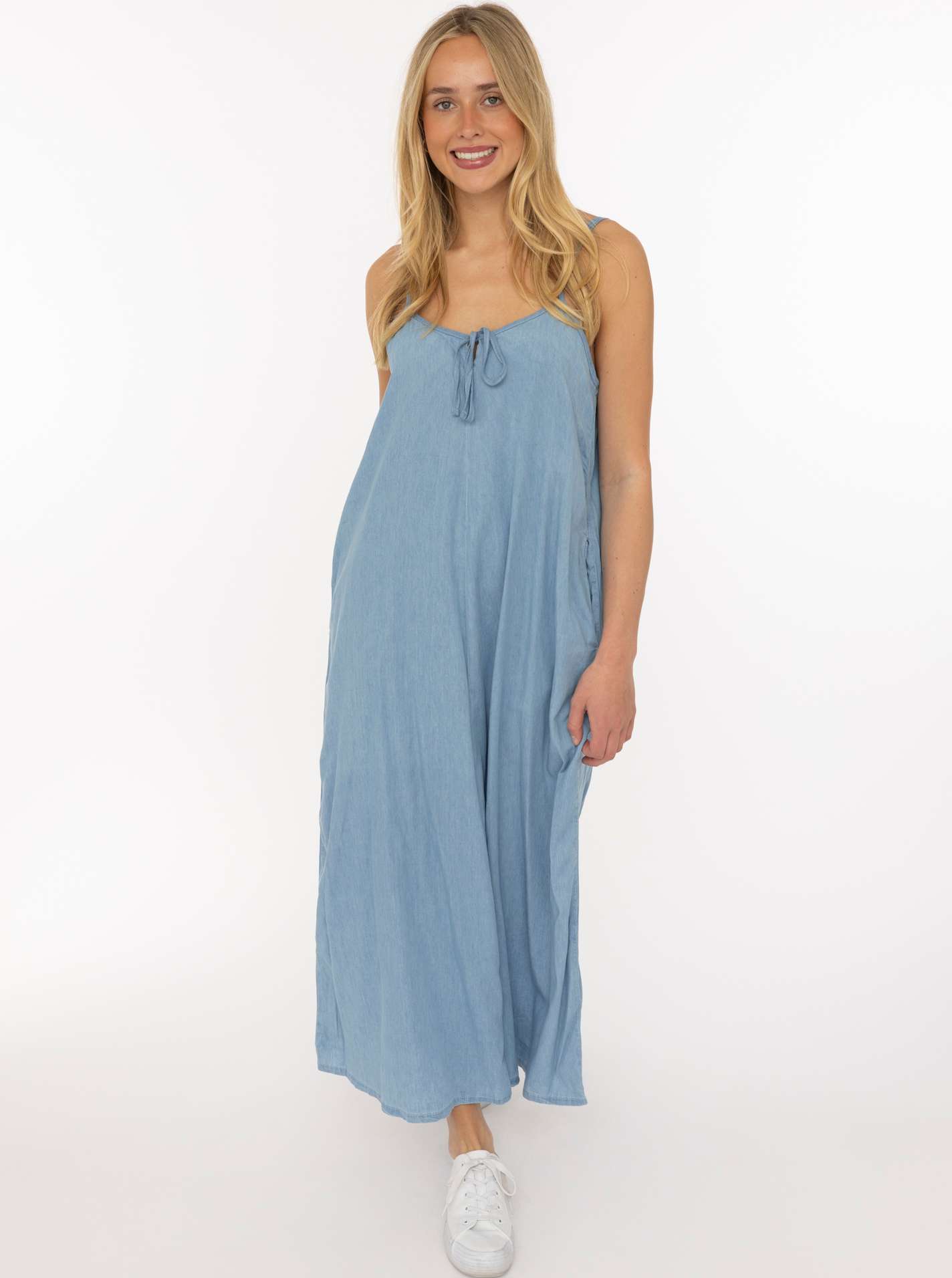 Trägerkleid aus Lyocell