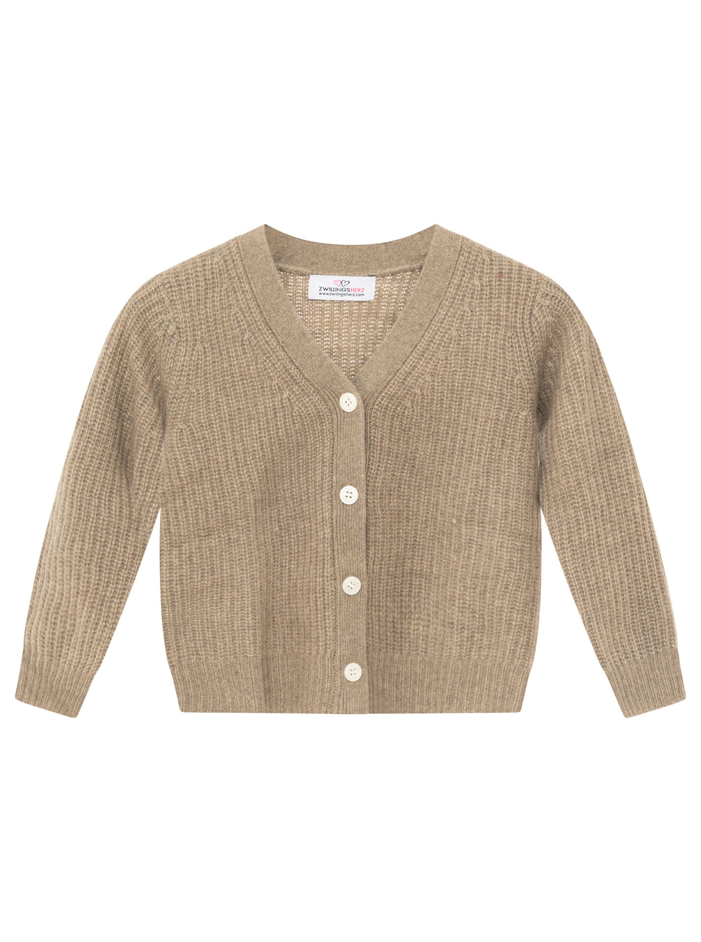 100% Cashmere Kids Gerippter Cardigan