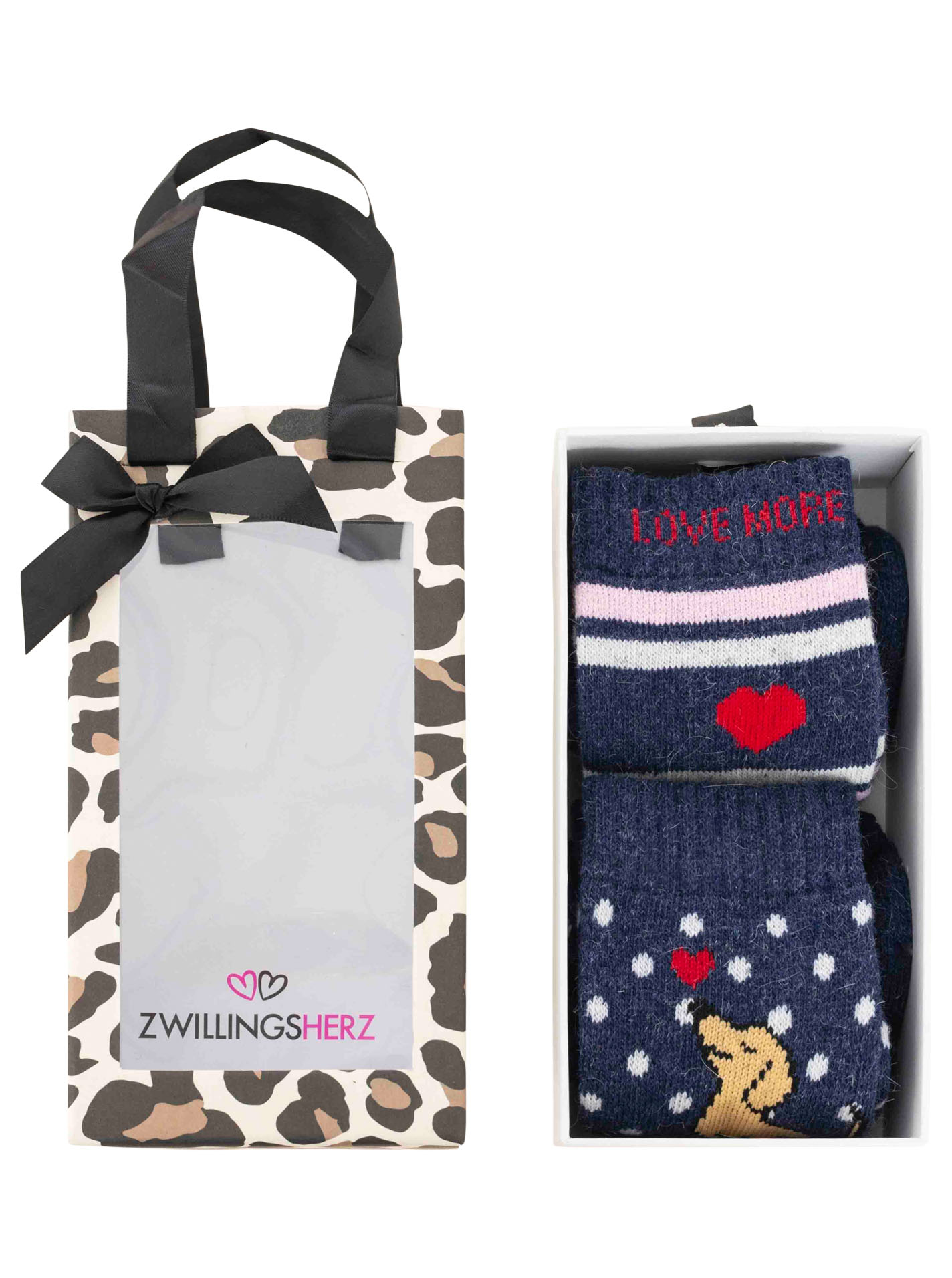 2er Pack Gifting Box Socken "Puppy Love"