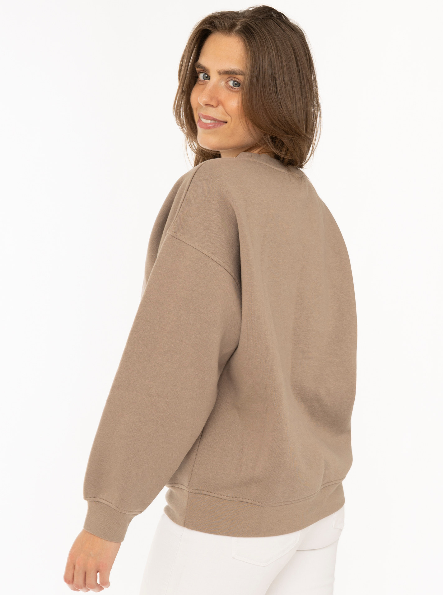 Boxy Sweatshirt "AMOUR" Satin