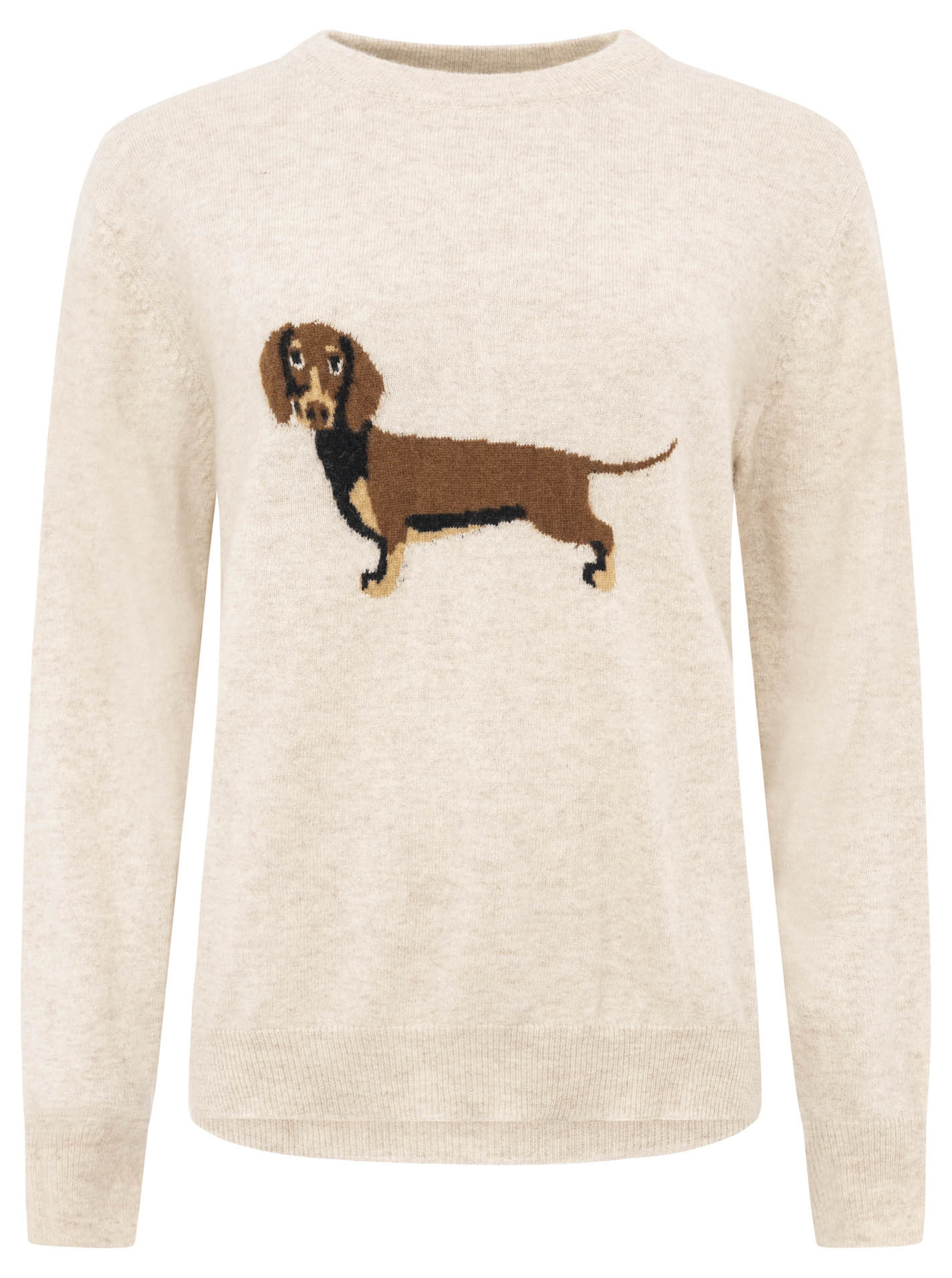 100% Cashmere Pullover "Dackel"